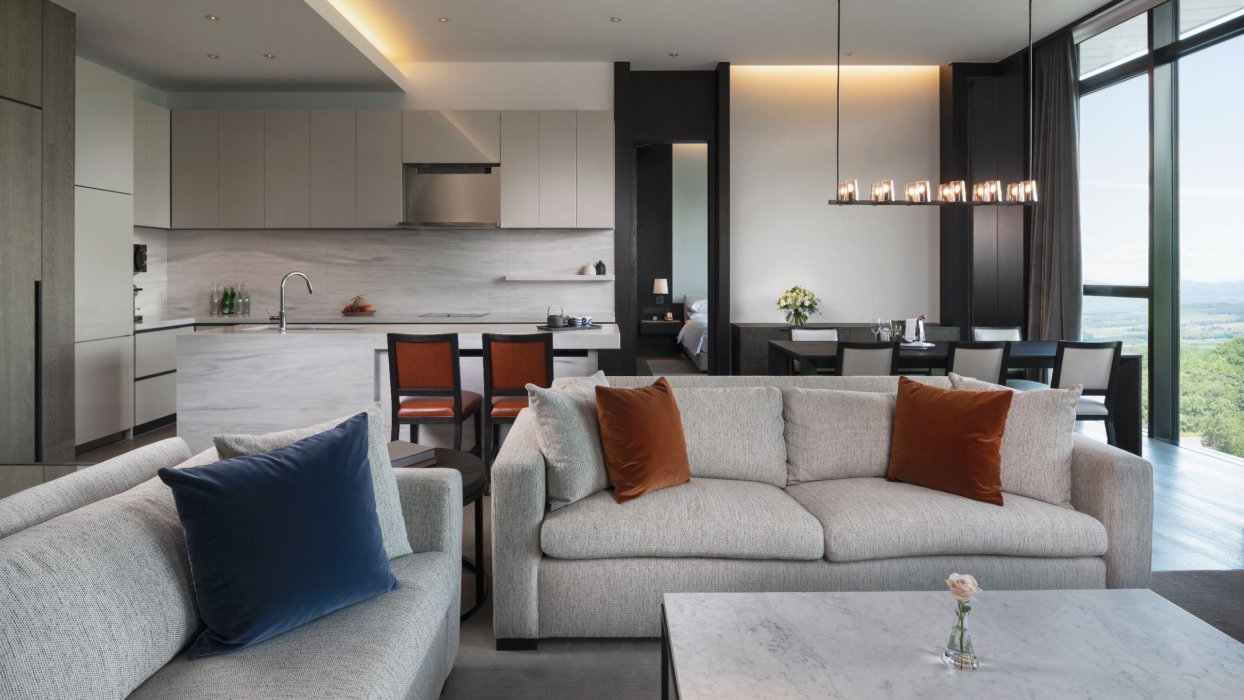 4 of 6 Park Hyatt Niseko Hanazono Residence Penthouse Living Area