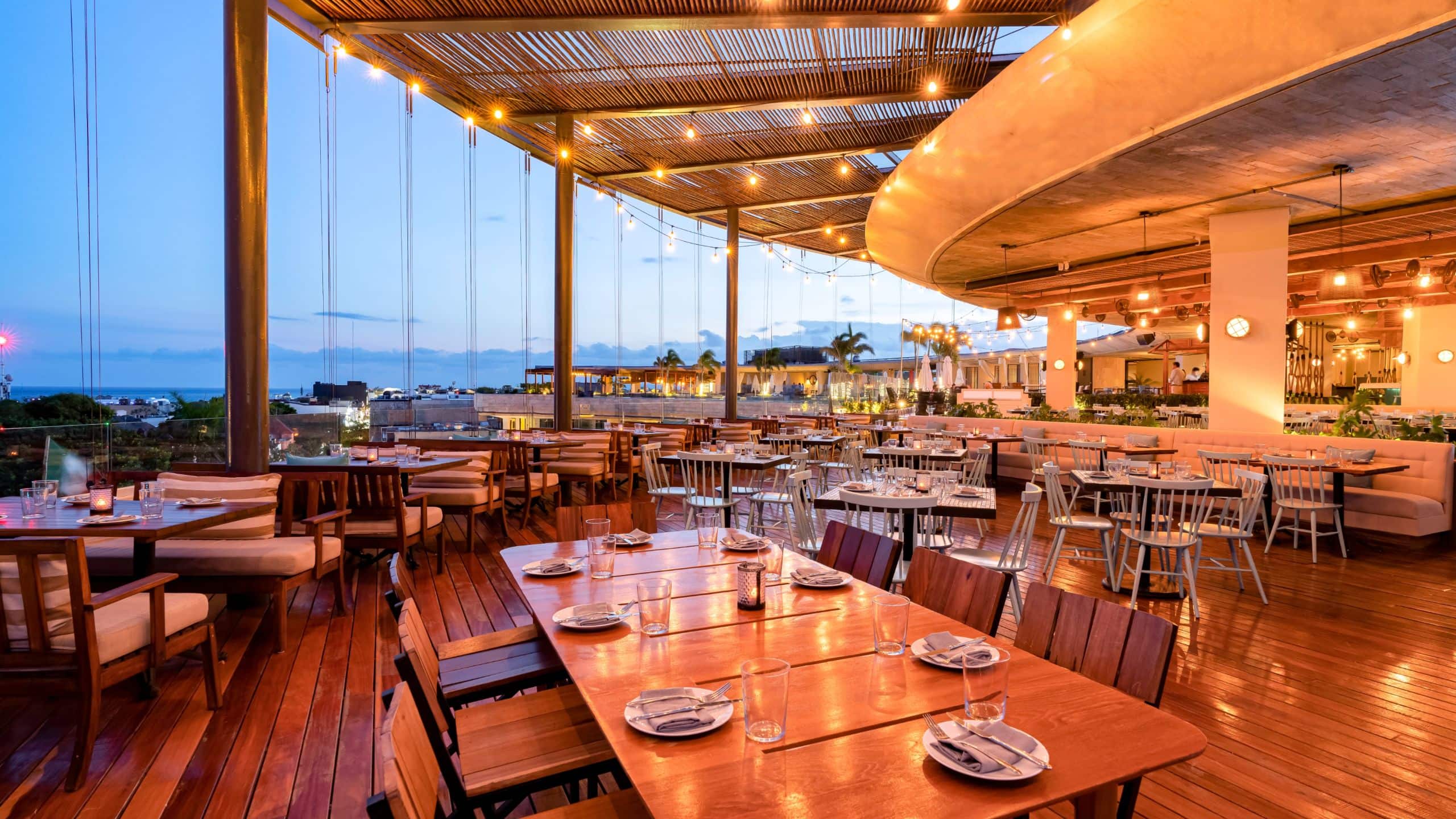 Hyatt Centric Playa del Carmen Rooftop Venue View