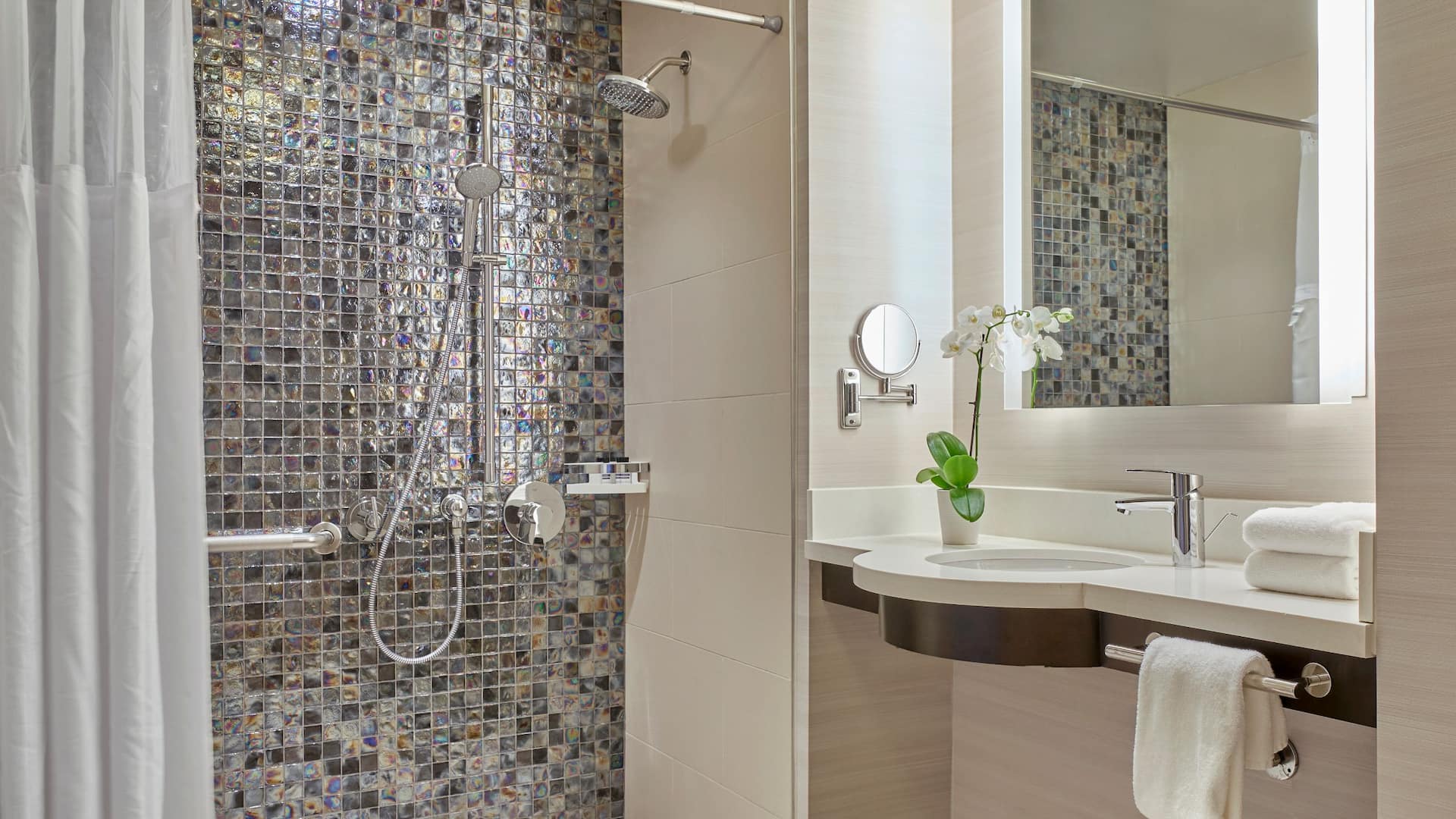 3 of 3 Hyatt Regency La Jolla at Aventine ADA Bathroom Shower