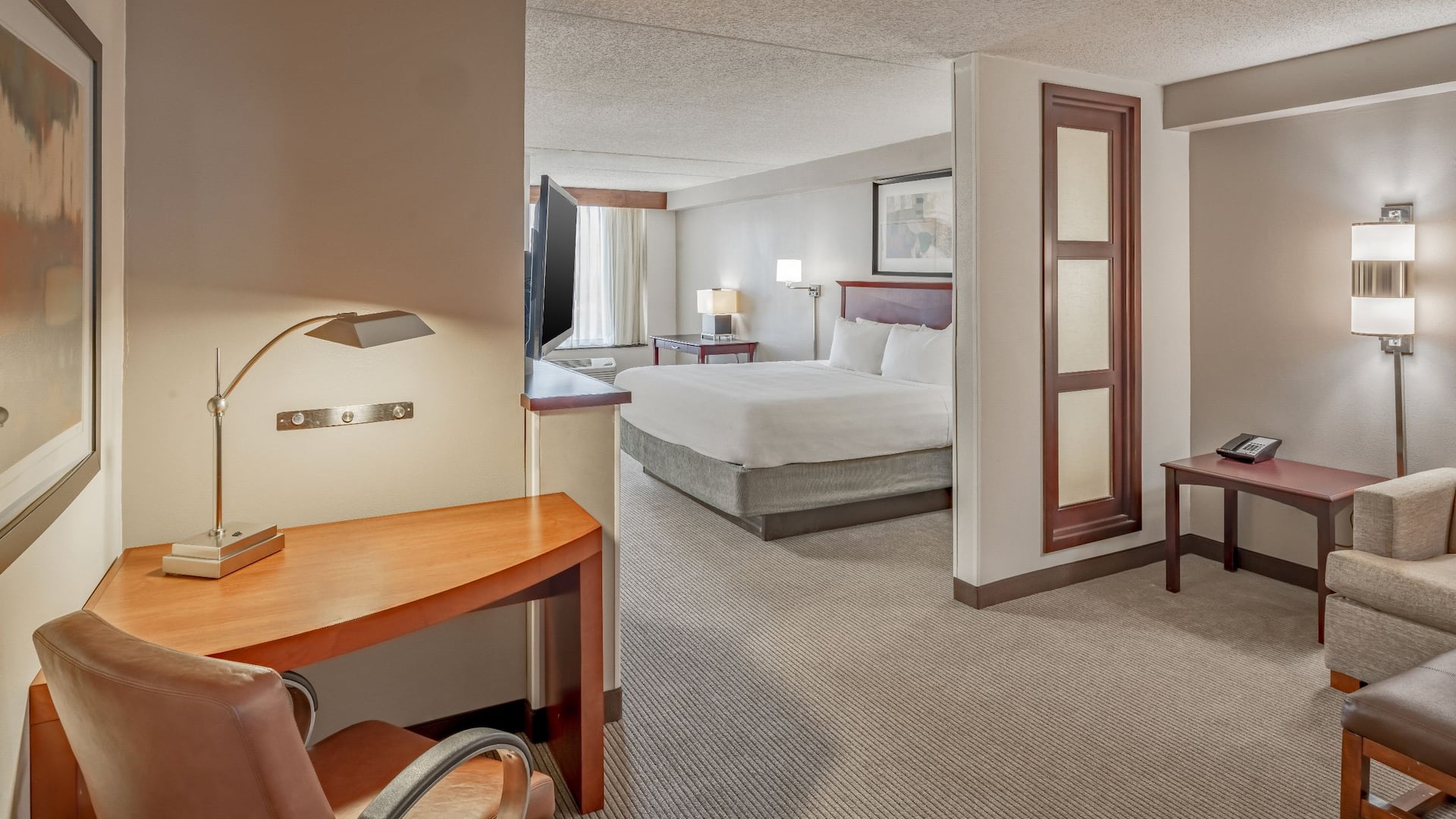 Hyatt Place College Station Accessible King Bed Roll In Shower with Sofa Bed