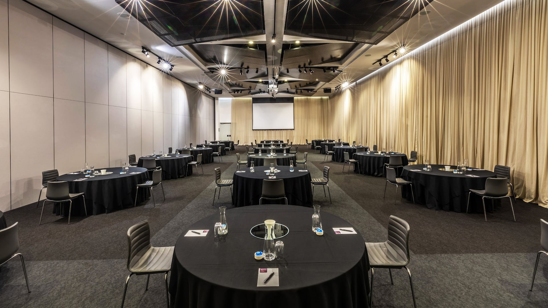 Hyatt Place Melbourne, Essendon Fields Meeting Ballroom Social Distance Setup Round Tables
