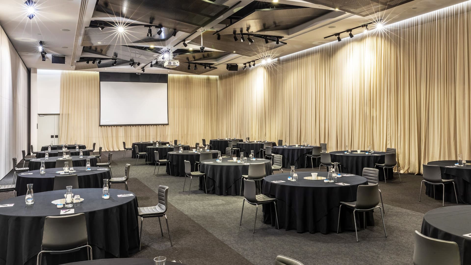 Hyatt Place Melbourne, Essendon Fields Ballroom Social Distance Setup Round Tables