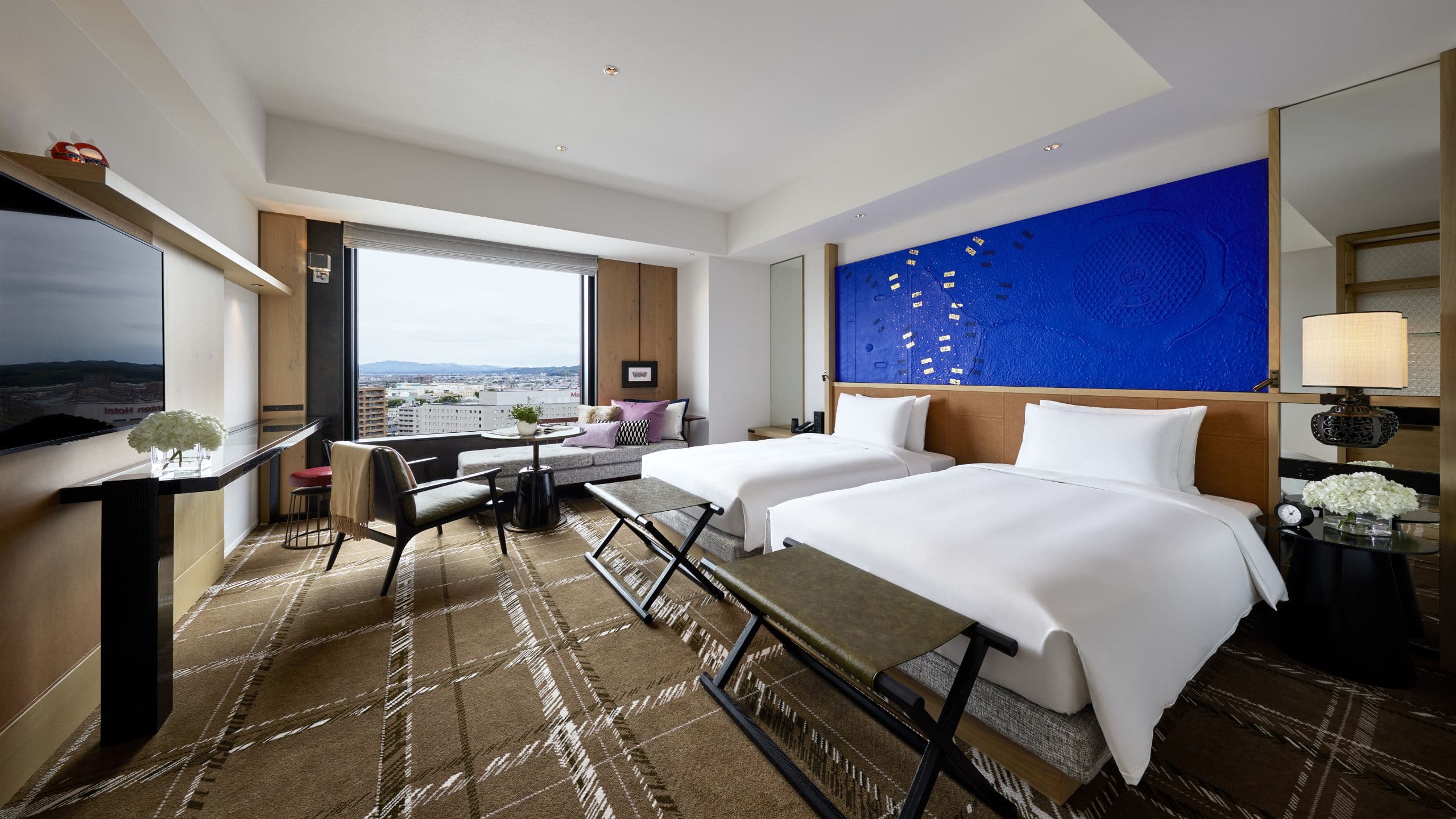 3 de 5 Hyatt Centric Kanazawa Deluxe Twin Blue Room Daytime