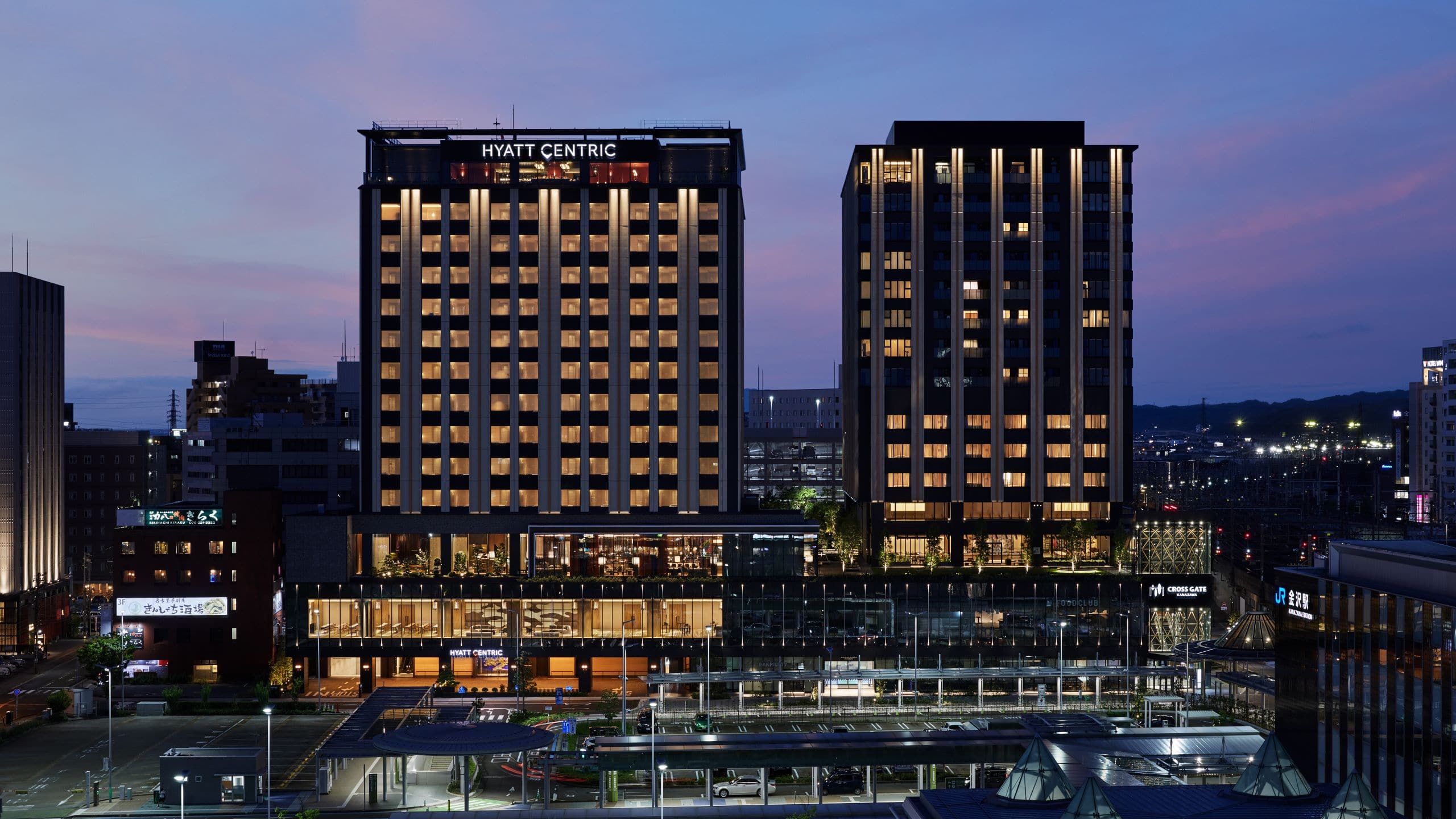 Hyatt Centric Kanazawa Exterior Magic Hour Front