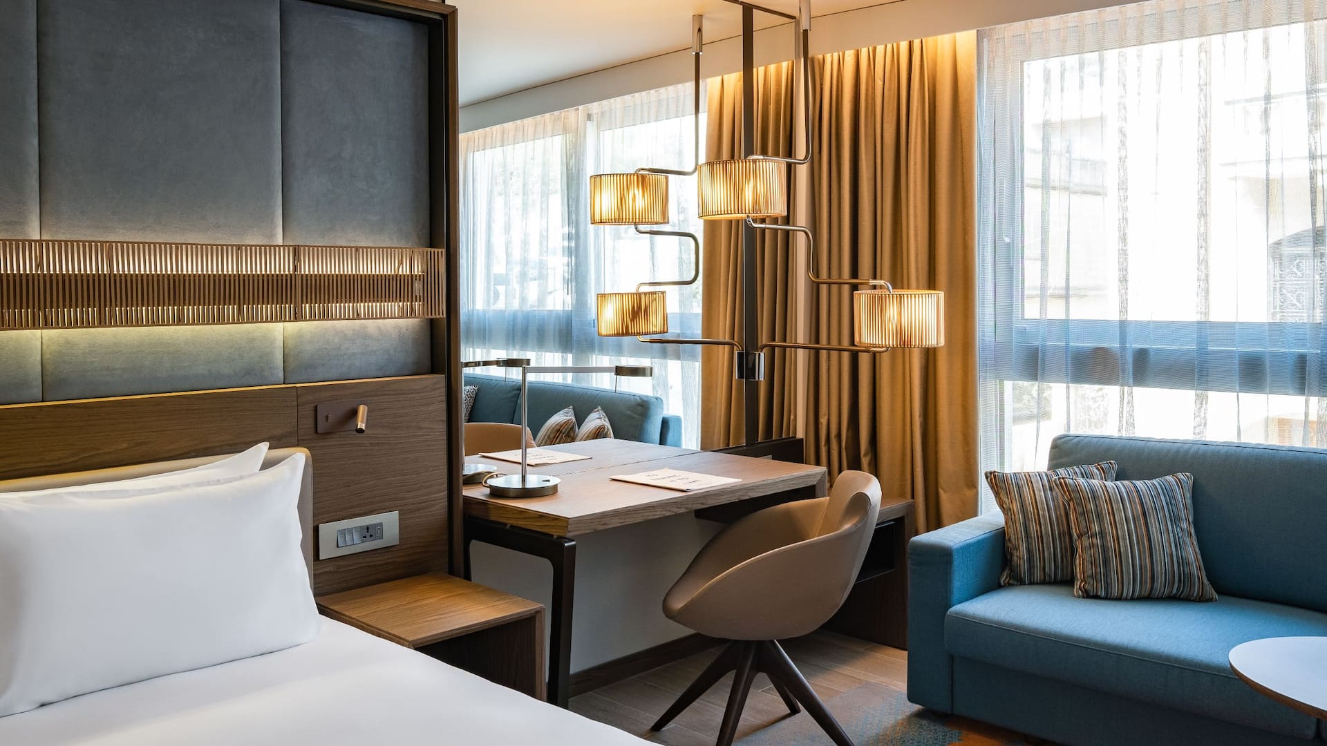 3 of 5 Hyatt Regency Malta King Room Lights On