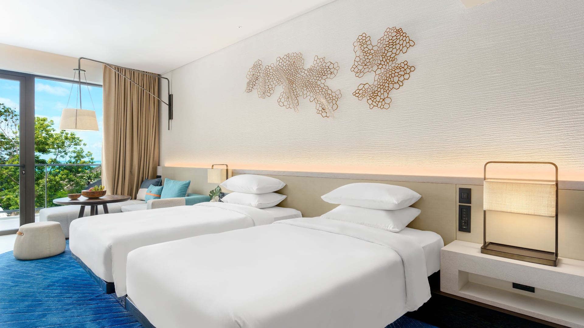 Hyatt Regency Koh Samui Twin Bedroom