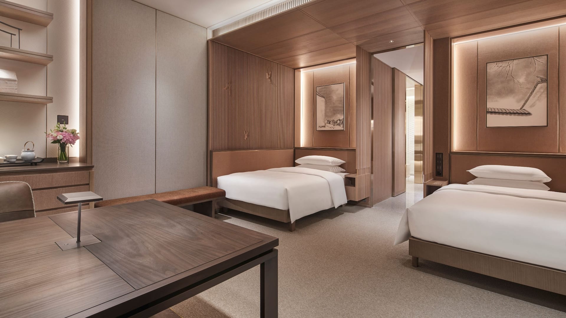 1 of 2 Grand Hyatt Hefei Twin Bedroom