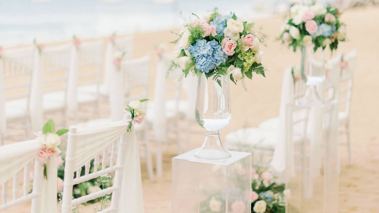 Beach Wedding Decoration in Sanur, Hyatt Regency Bali