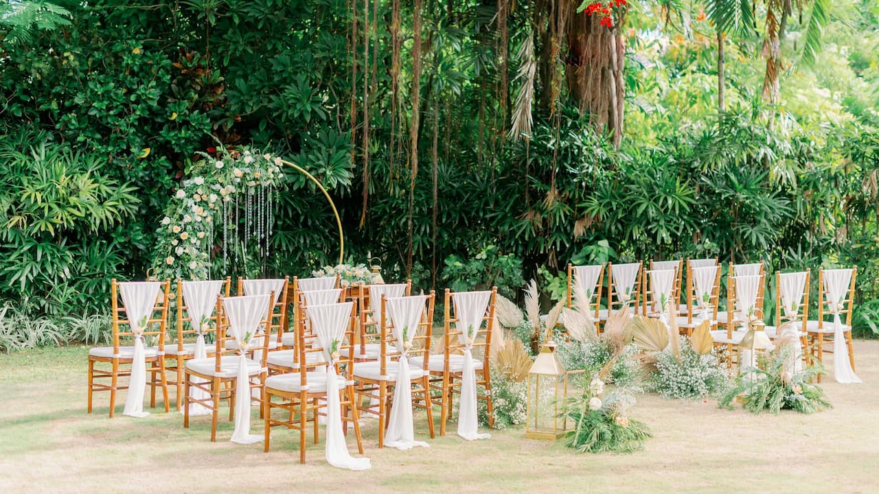 Garden Wedding Ceremony in Sanur, Hyatt Regency Bali
