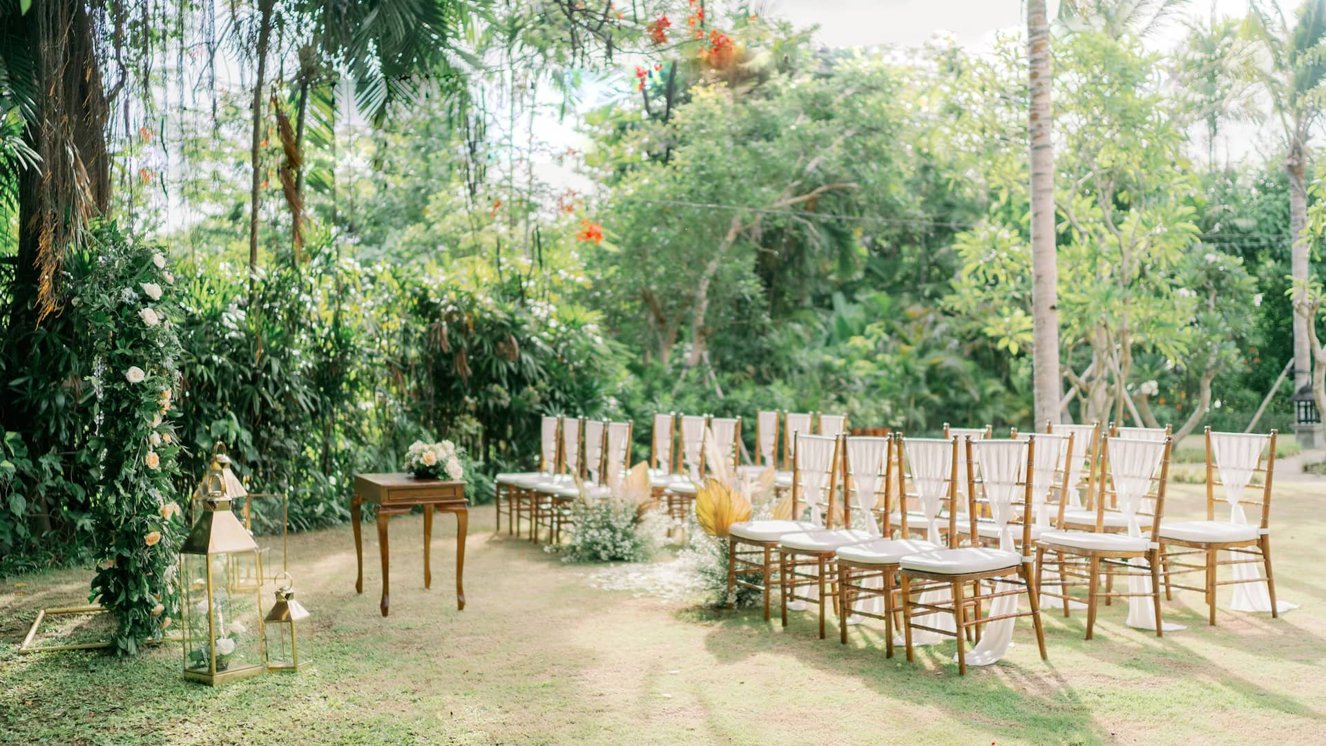Hyatt Regency Bali Garden Wedding Setup