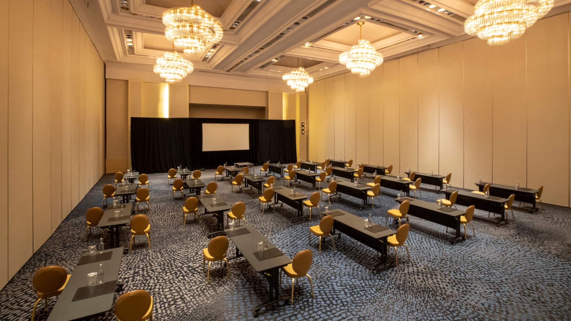 Hyatt Regency Mexico City Regency Room Vertical School Setup