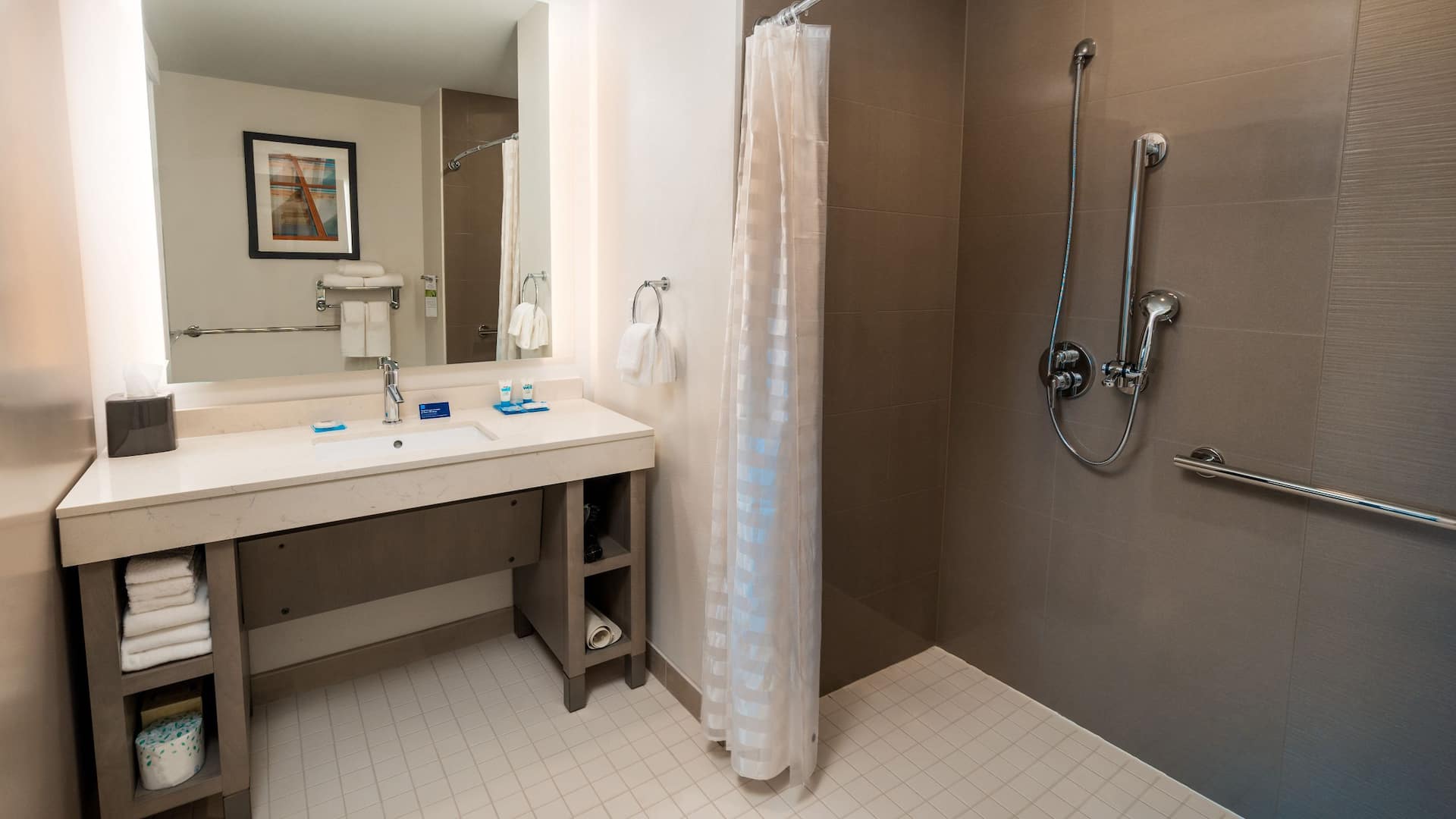 3 of 4 Hyatt House Nashville / Franklin - Cool Springs ADA Studio King Kitchen with Shower