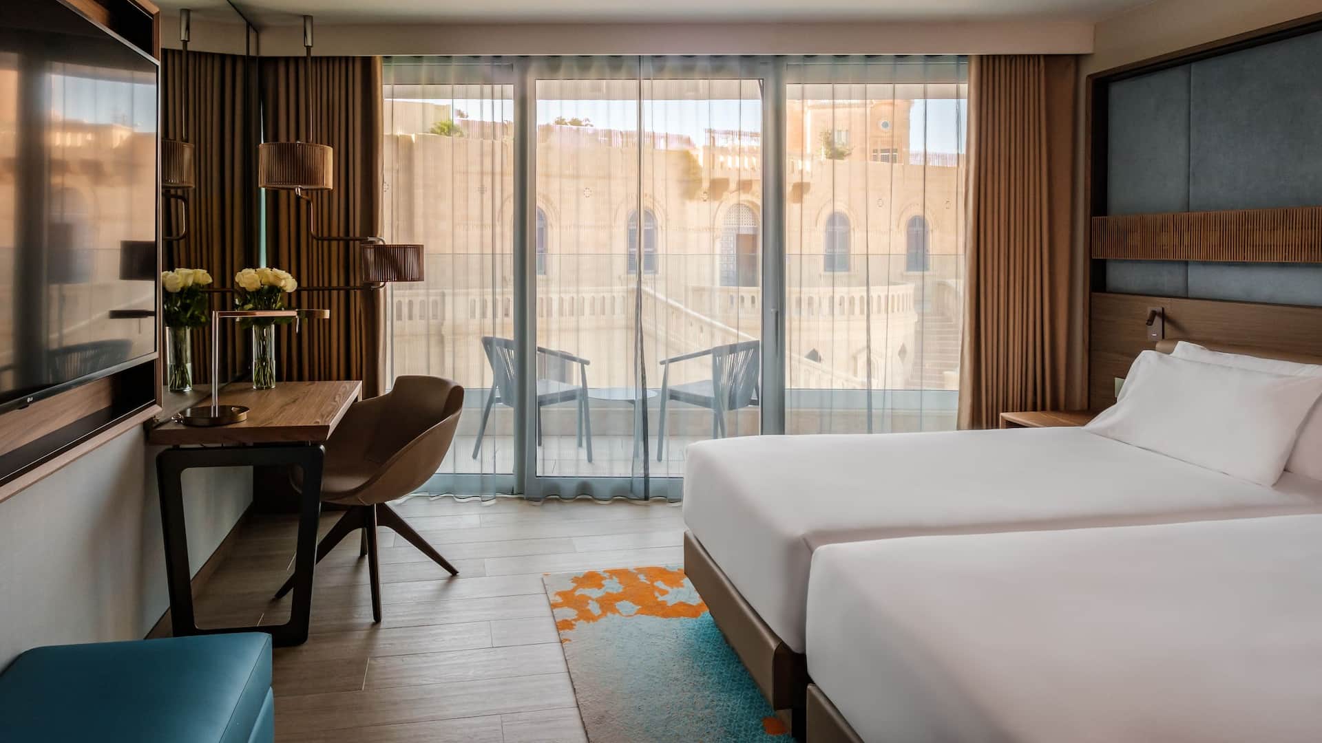 Hyatt Regency Malta Two Twin Guestroom