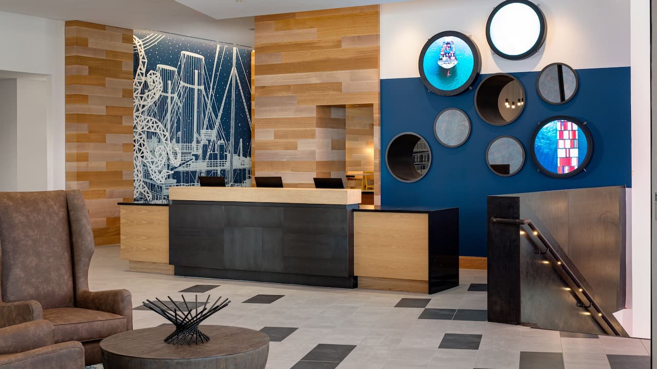 Hyatt Place Boston / Seaport District Modern Front Desk Hotels near Boston Harbor