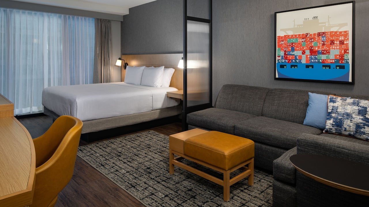 Hotels near Boston Convention and Exhibition Center with Standard King Bed plus Sofa Sleeper at Hyatt Place Boston / Seaport District
