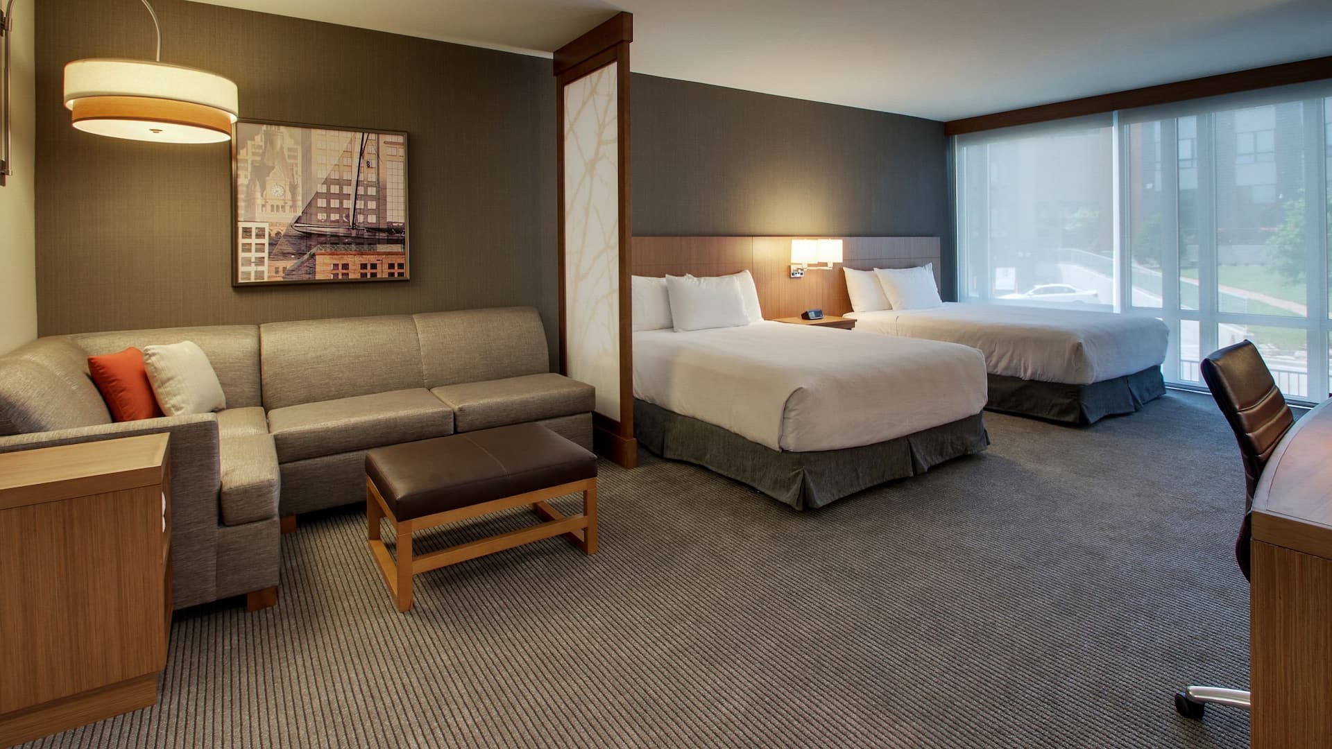 Hyatt Place Milwaukee Downtown Accessible Two Queen Guestroom