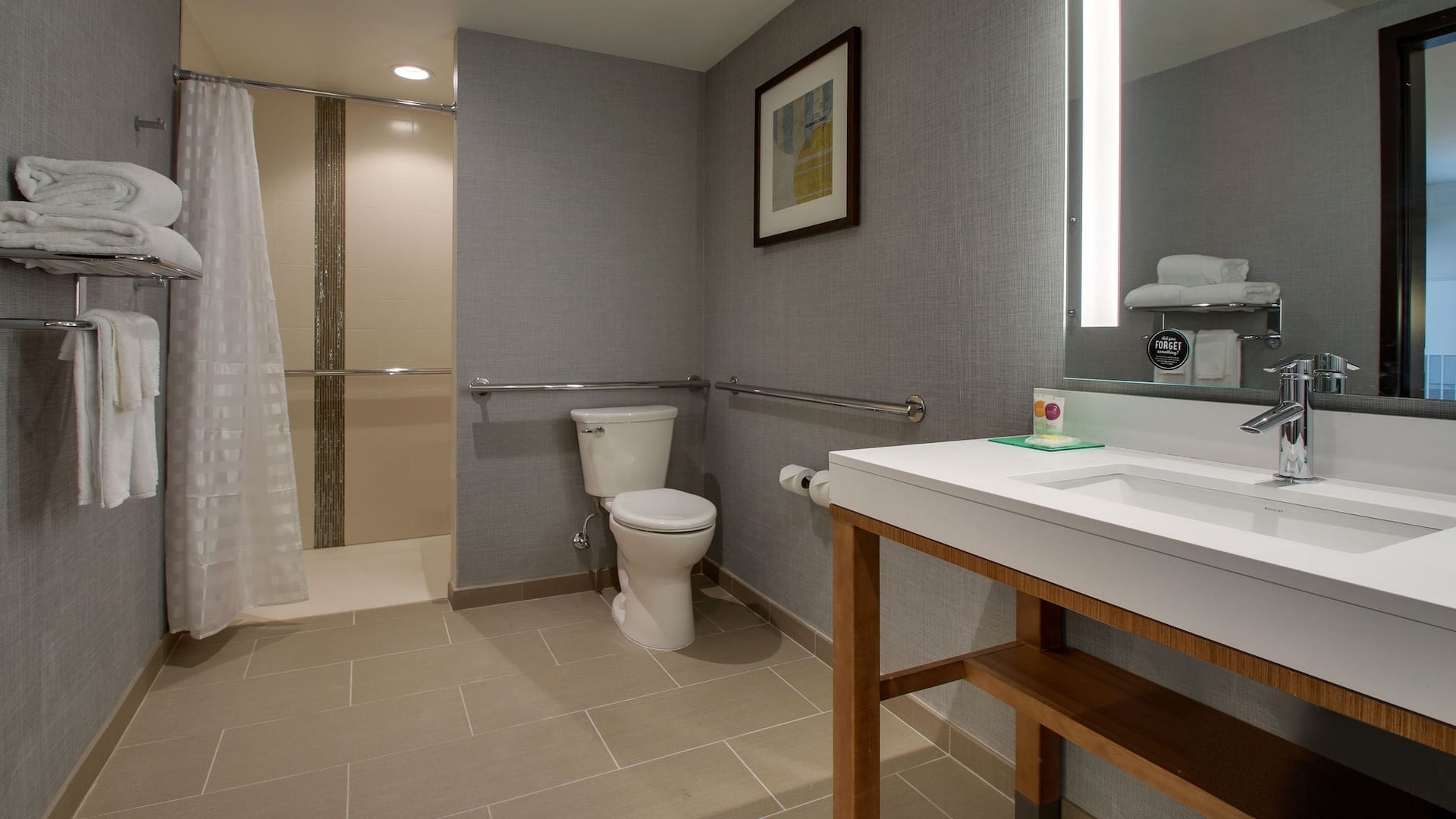 7 of 7 Hyatt Place Milwaukee Downtown Accessible Roll In Shower