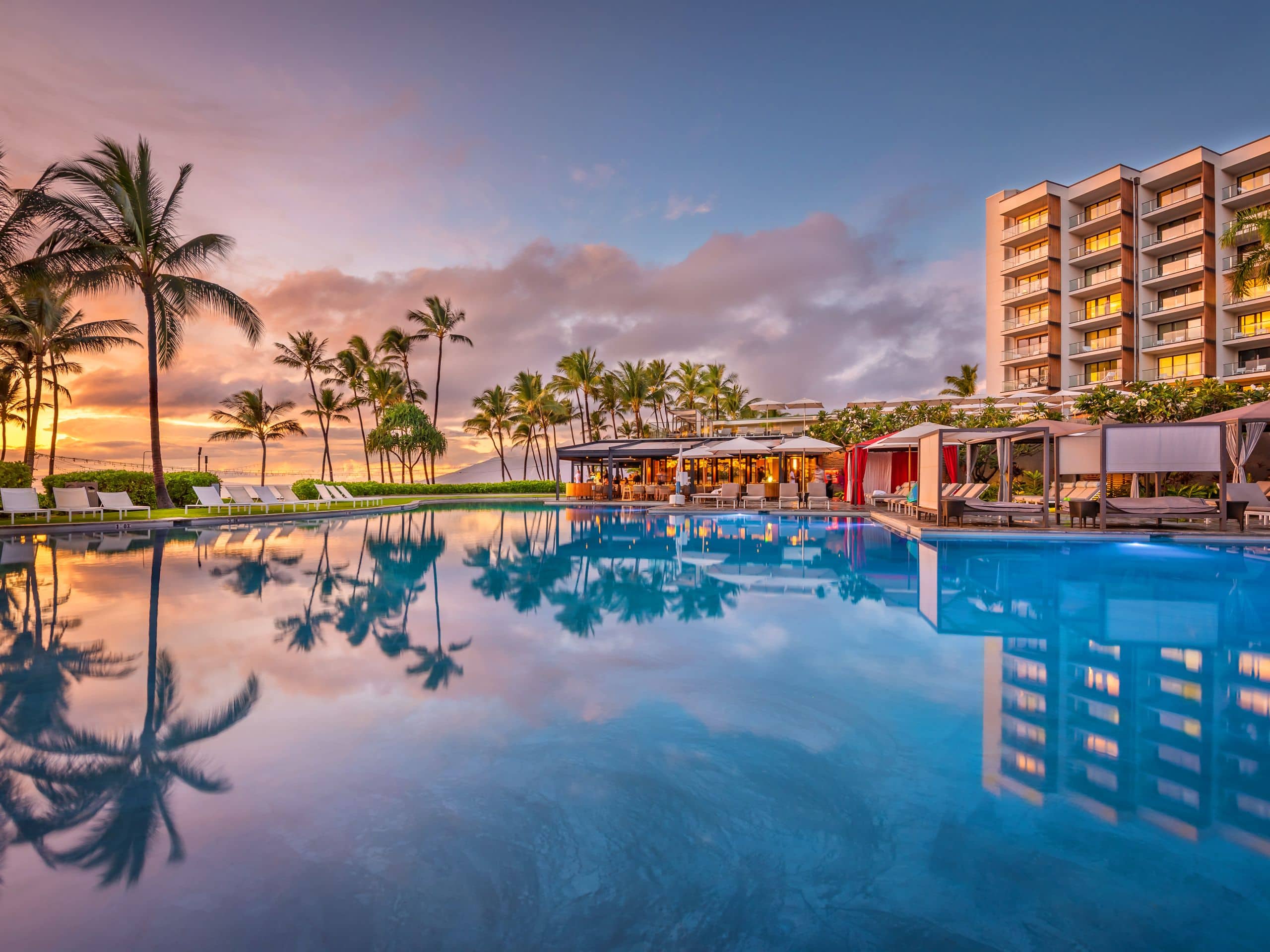 Andaz Maui at Wailea Resort Bumbye Pool Sunset