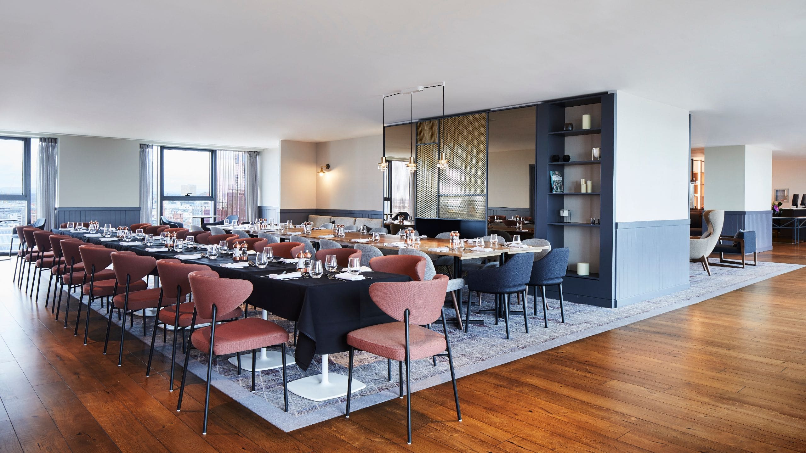 Hyatt House Manchester Lounge Banquet Setup