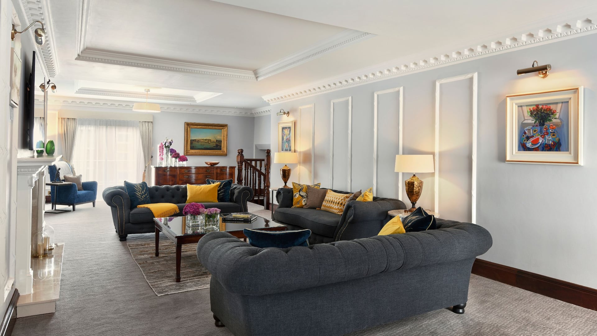 Hyatt Regency London - The Churchill Churchill Residential Suite Living Room