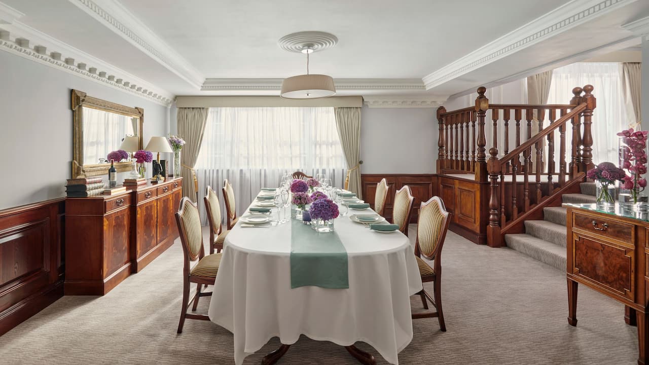 Hyatt Regency London The Churchill Residential Suite Dining Room