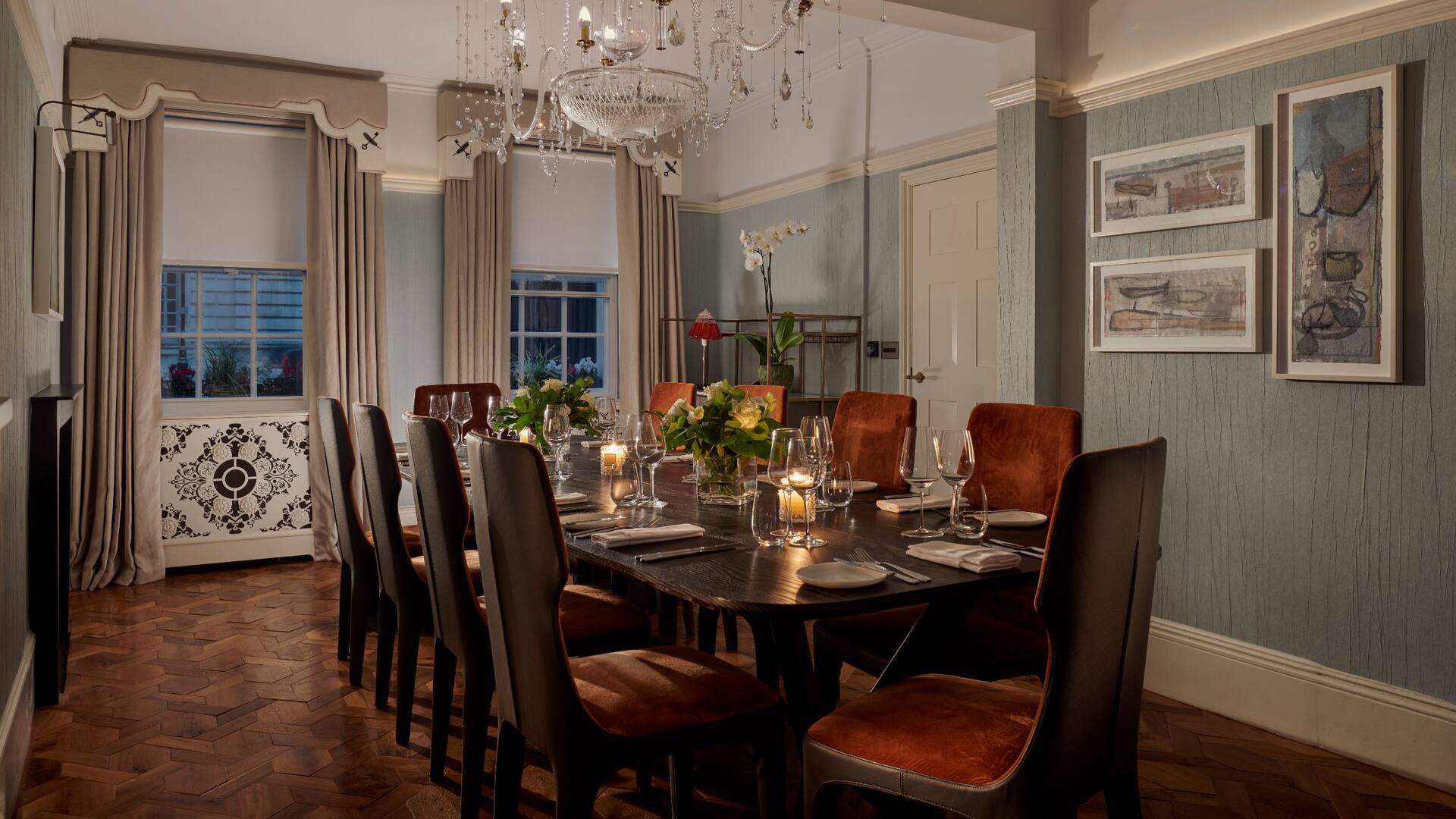 Great Scotland Yard Townhouse Dining Room Evening