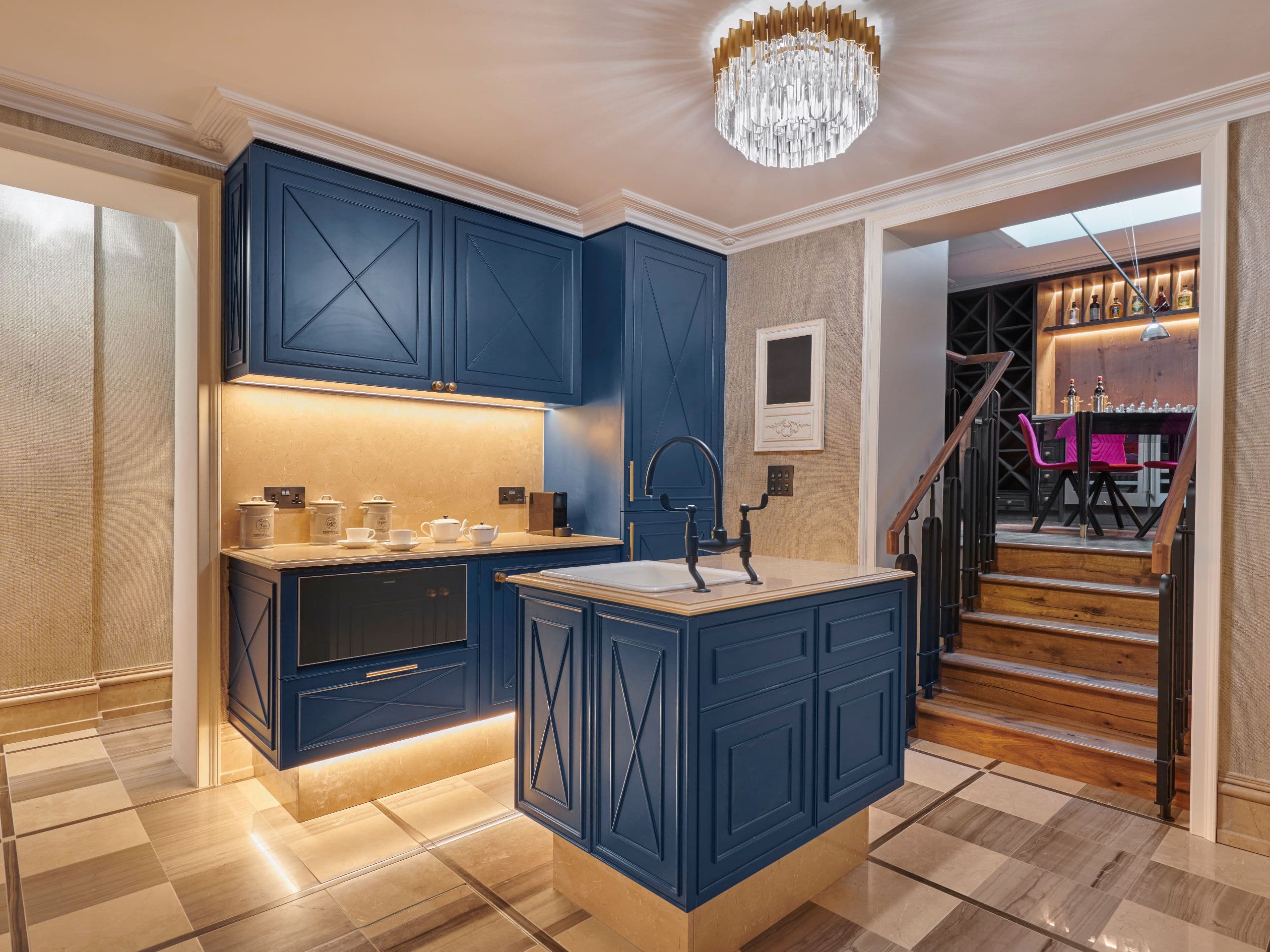 Great Scotland Yard Hotel No1 Townhouse Kitchen Into Wine Room