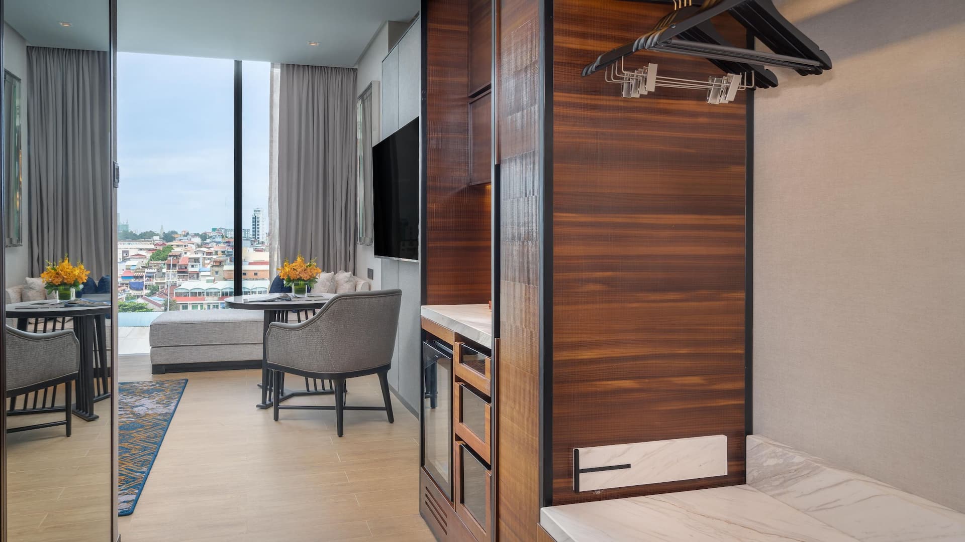 Hyatt Regency Phnom Penh Living Room and The Closet