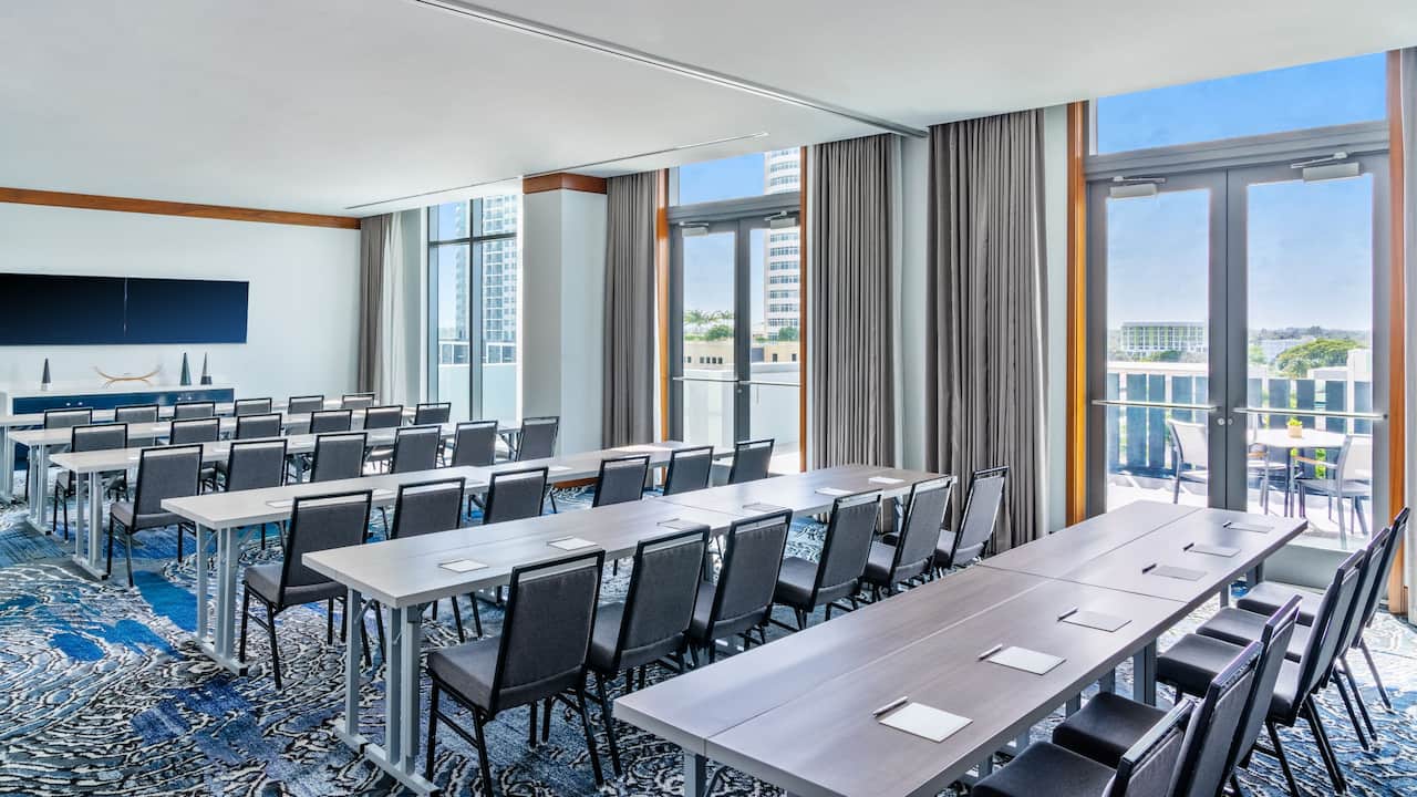 Hotel Meeting Space With A View Of Downtown Fort Lauderdale