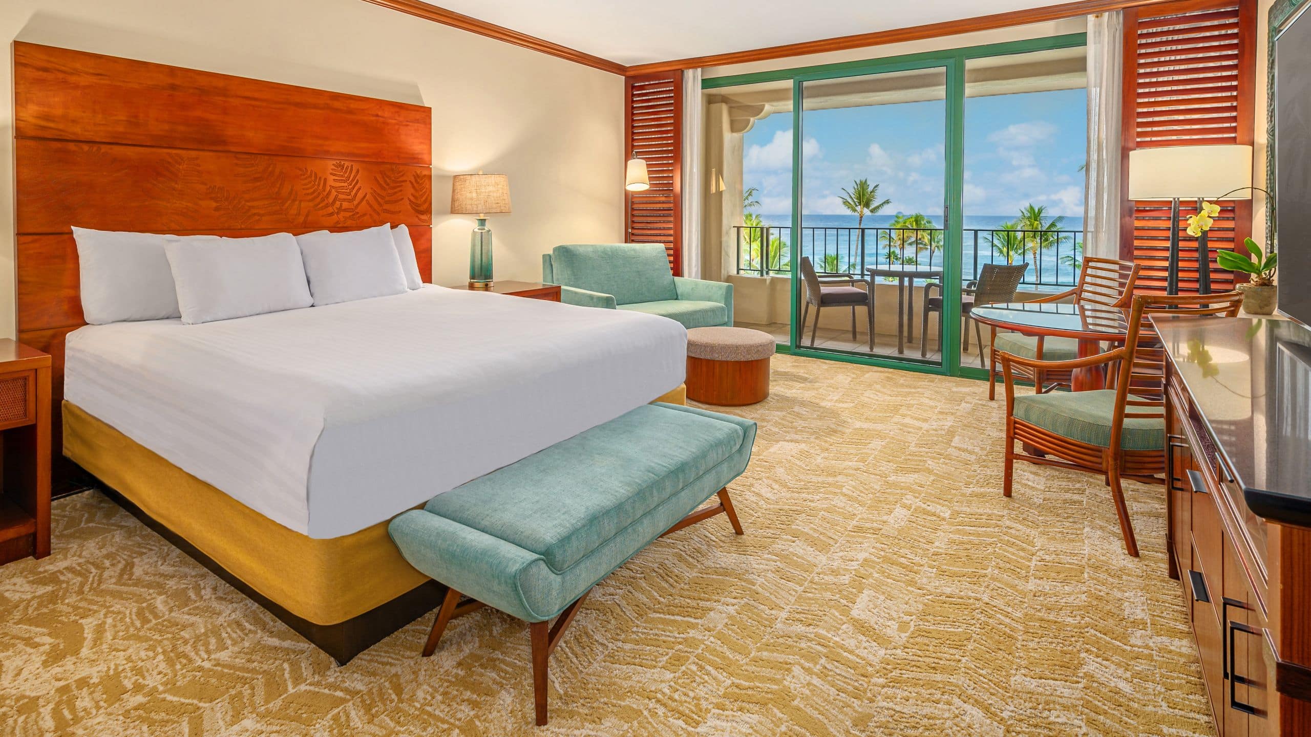 Grand Hyatt Kauai Resort & Spa Deluxe Ocean View Room Angle