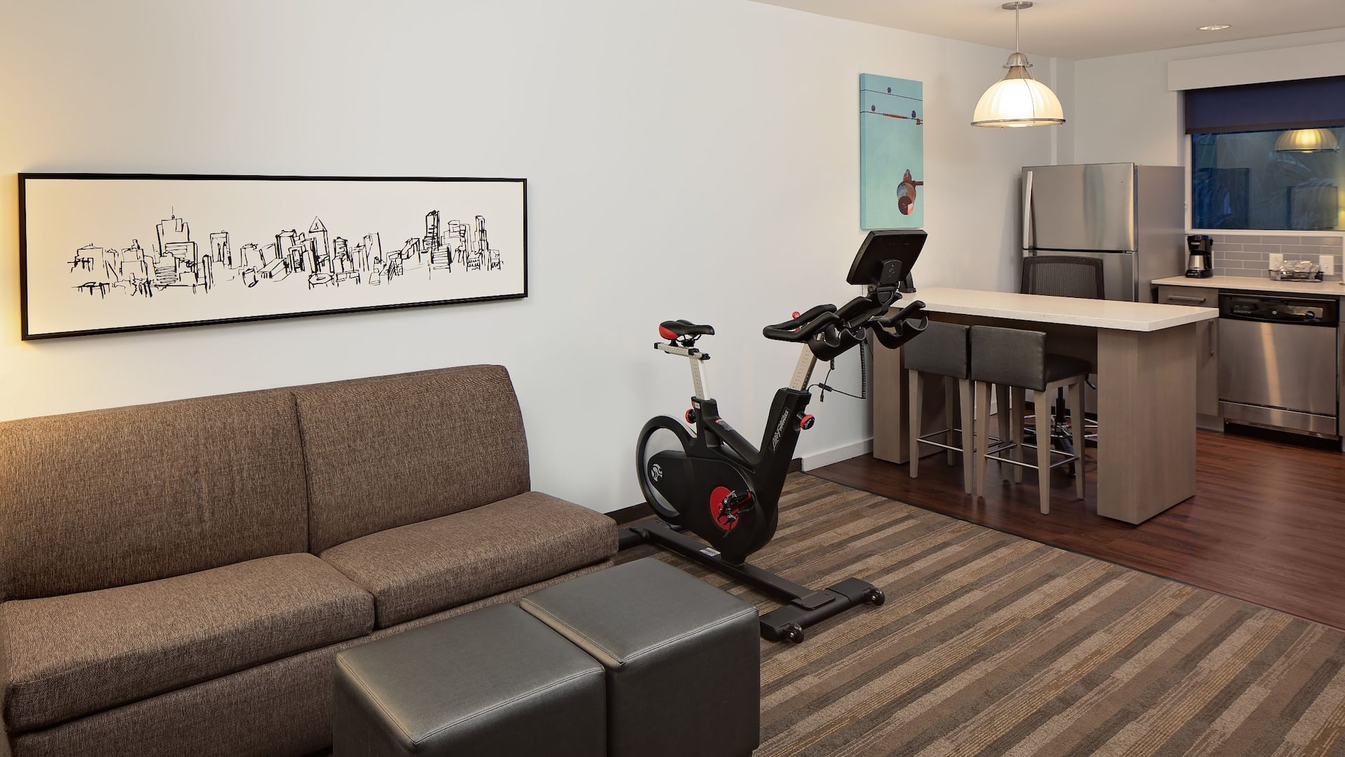 Hyatt House Irvine/John Wayne Airport One Bedroom Fitness Suite