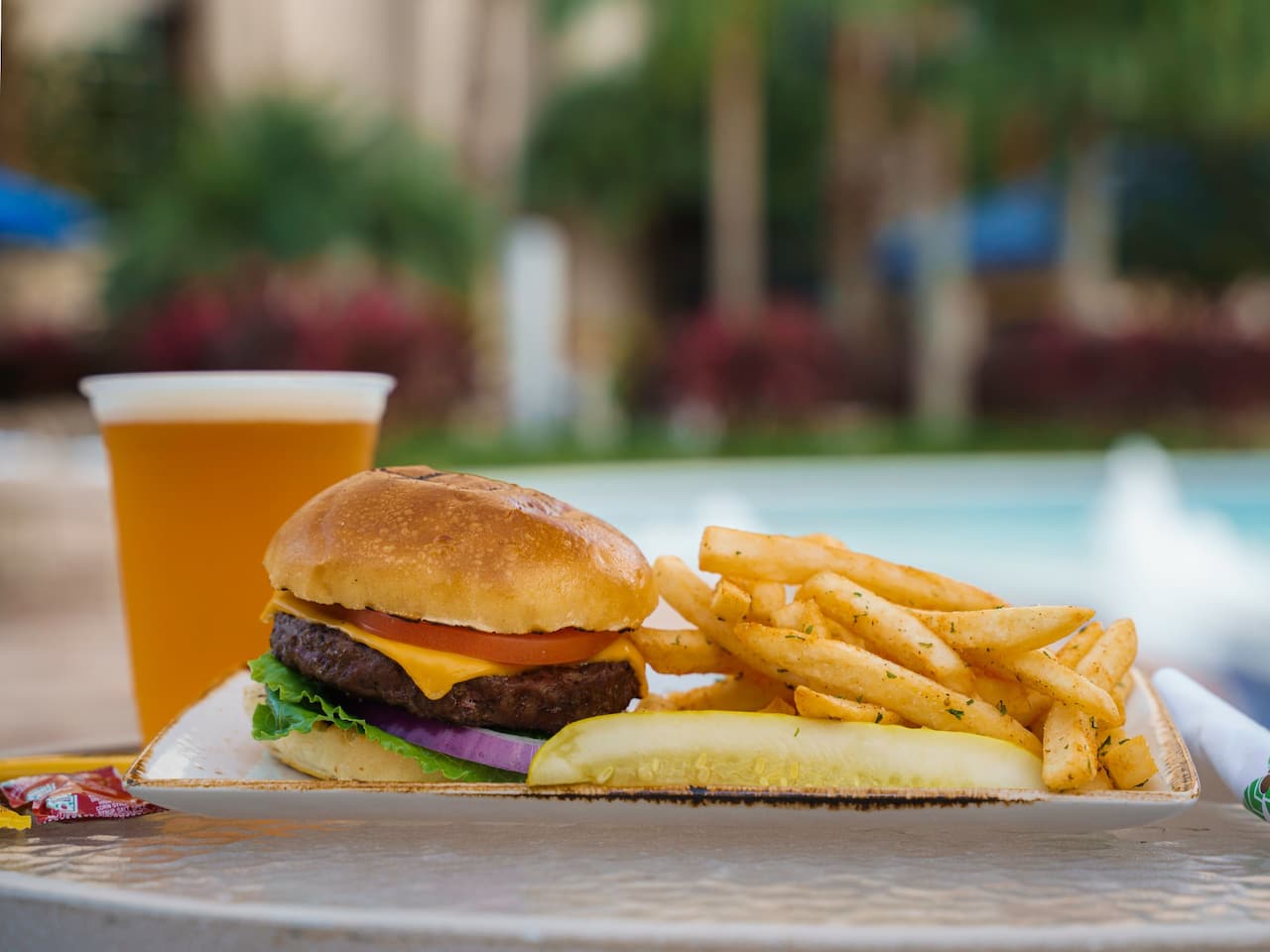 Hyatt Regency Orlando Outdoor Poolside Bar & Grill with Patio Seating Located Near Disney World