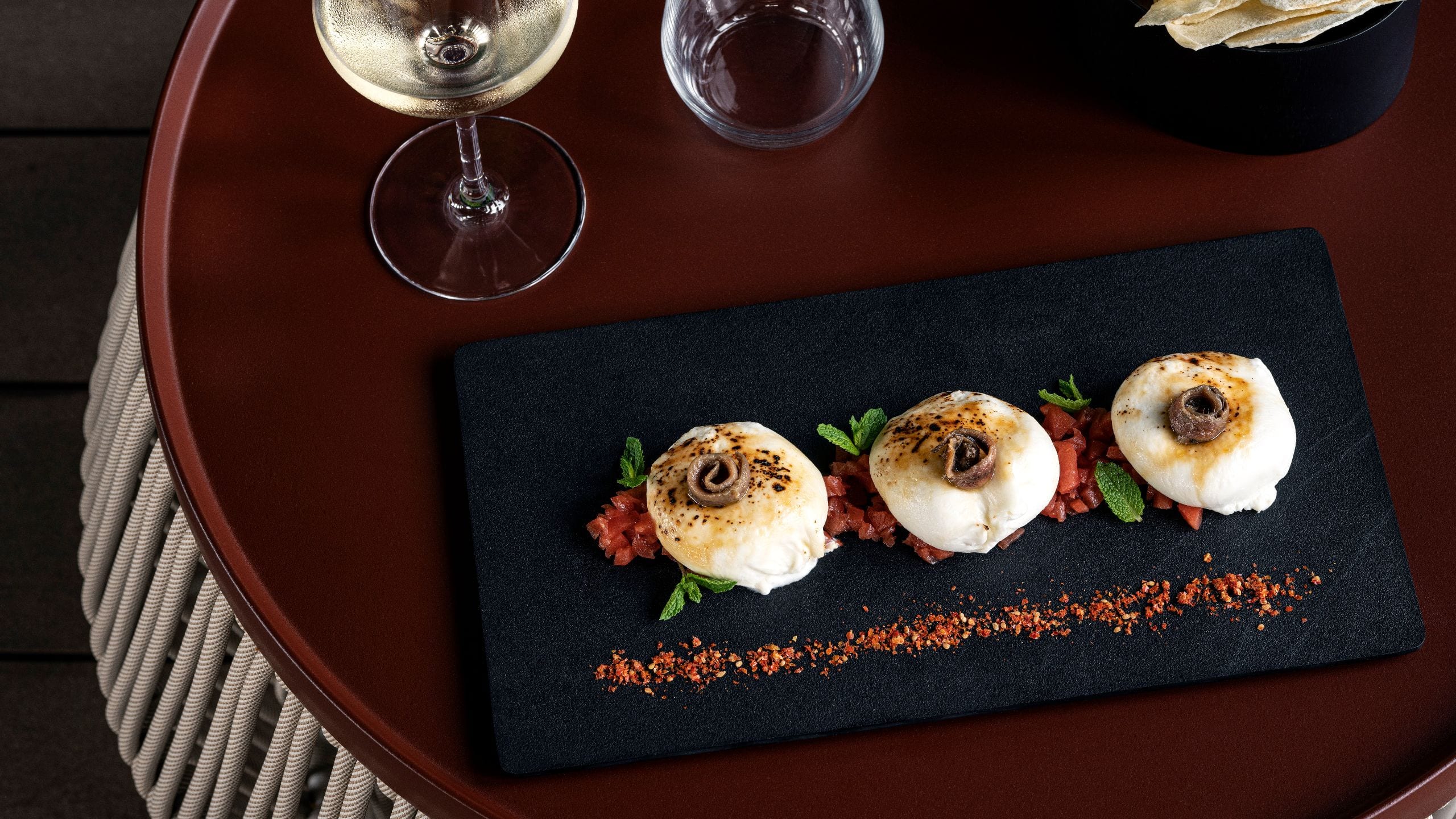 Hyatt Centric Milan Centrale Cielo Rooftop Dishes