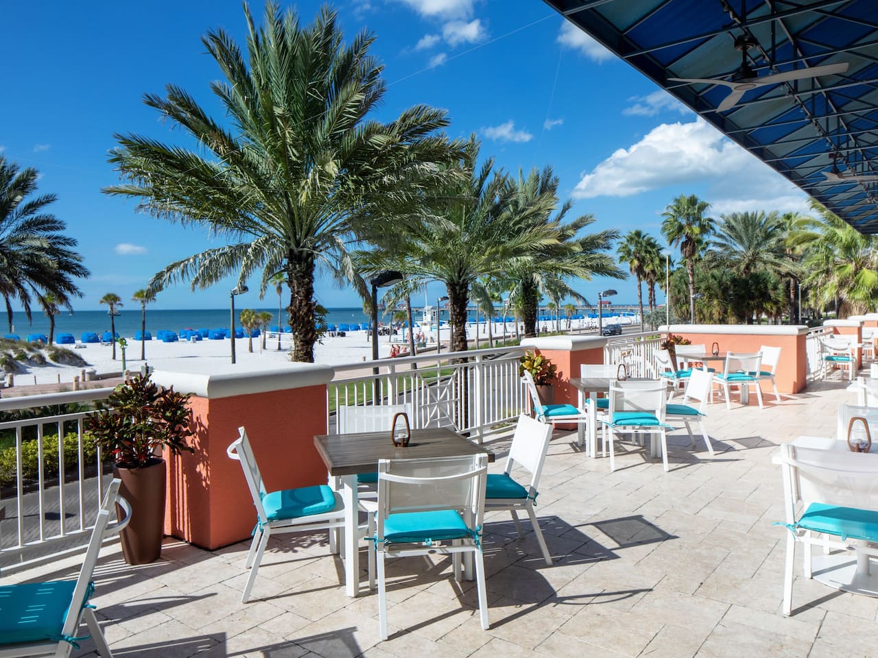 Ocean front dining at Hyatt Regency Clearwater Beach Resort