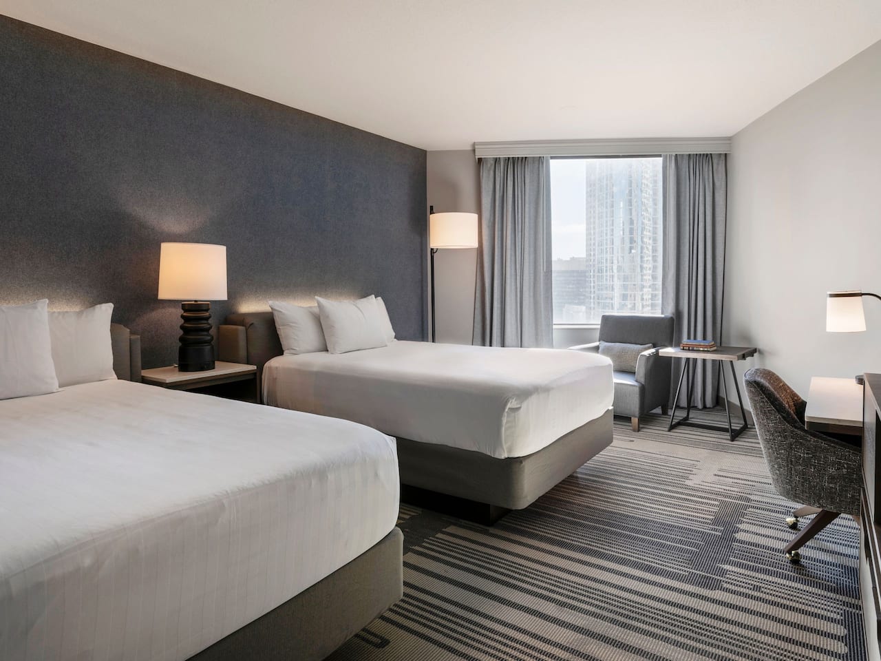 Double Bed Room in downtown Houston at the Hyatt Regency Houston hotel