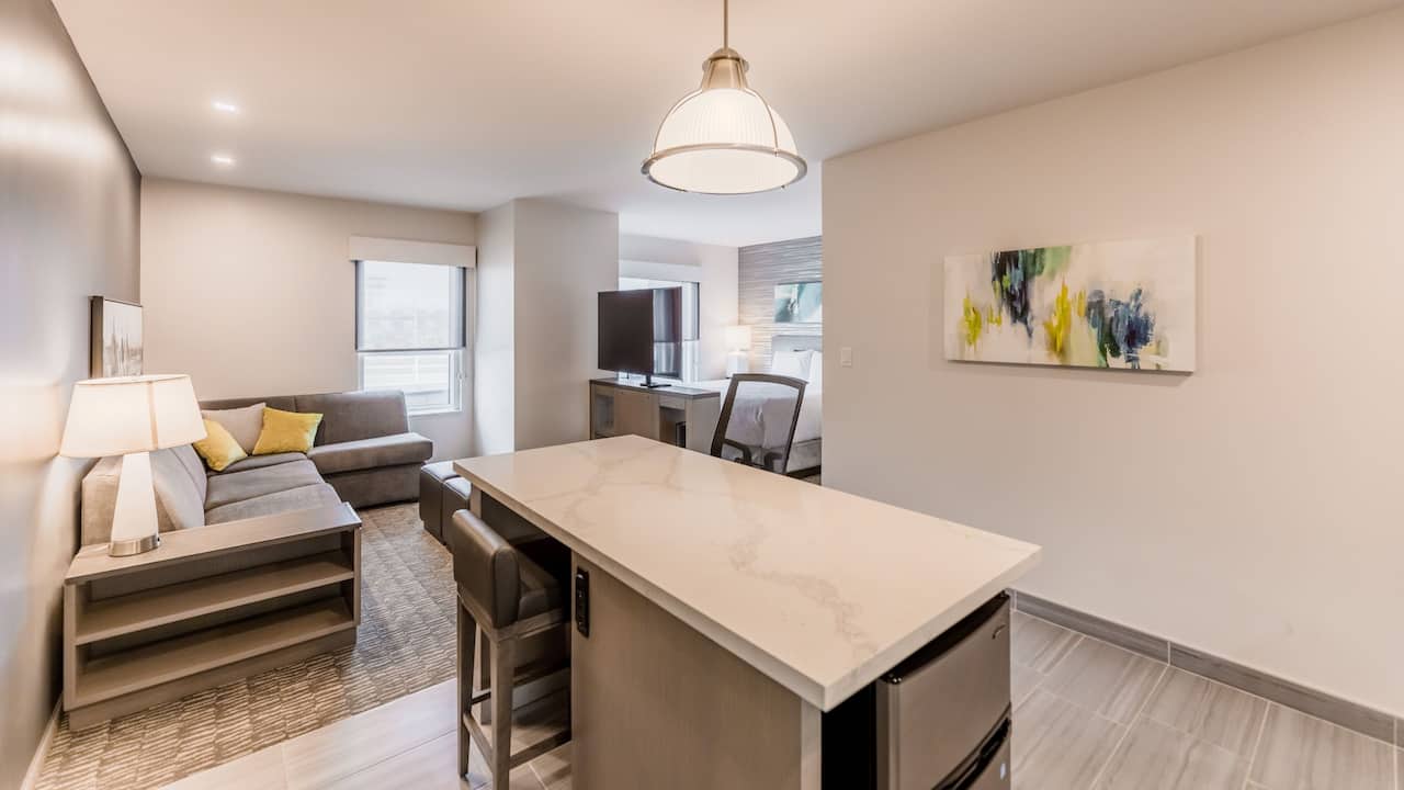 Hyatt House Studio Suite with Laptop