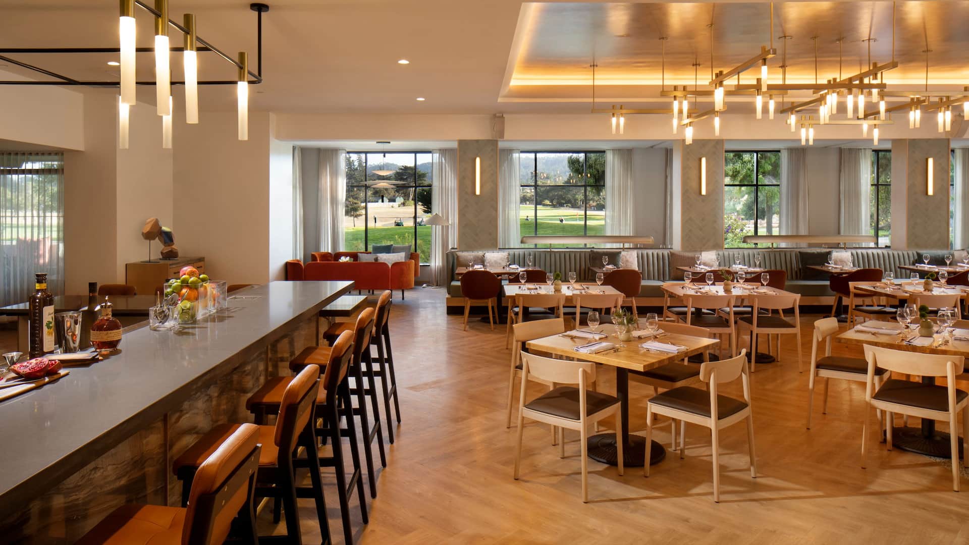 Hyatt Regency Monterey Hotel and Spa on Del Monte Golf Course Sea Root Bar Seating