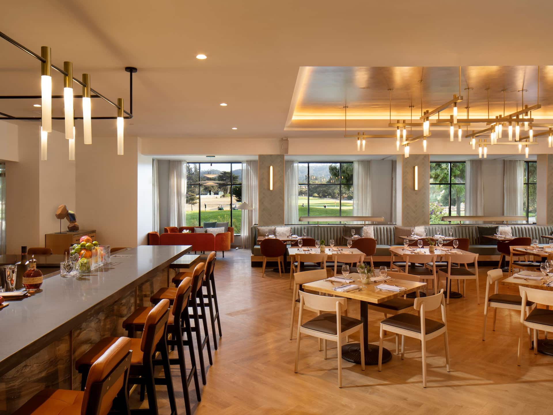 Hyatt Regency Monterey Hotel and Spa on Del Monte Golf Course Sea Root Bar Seating