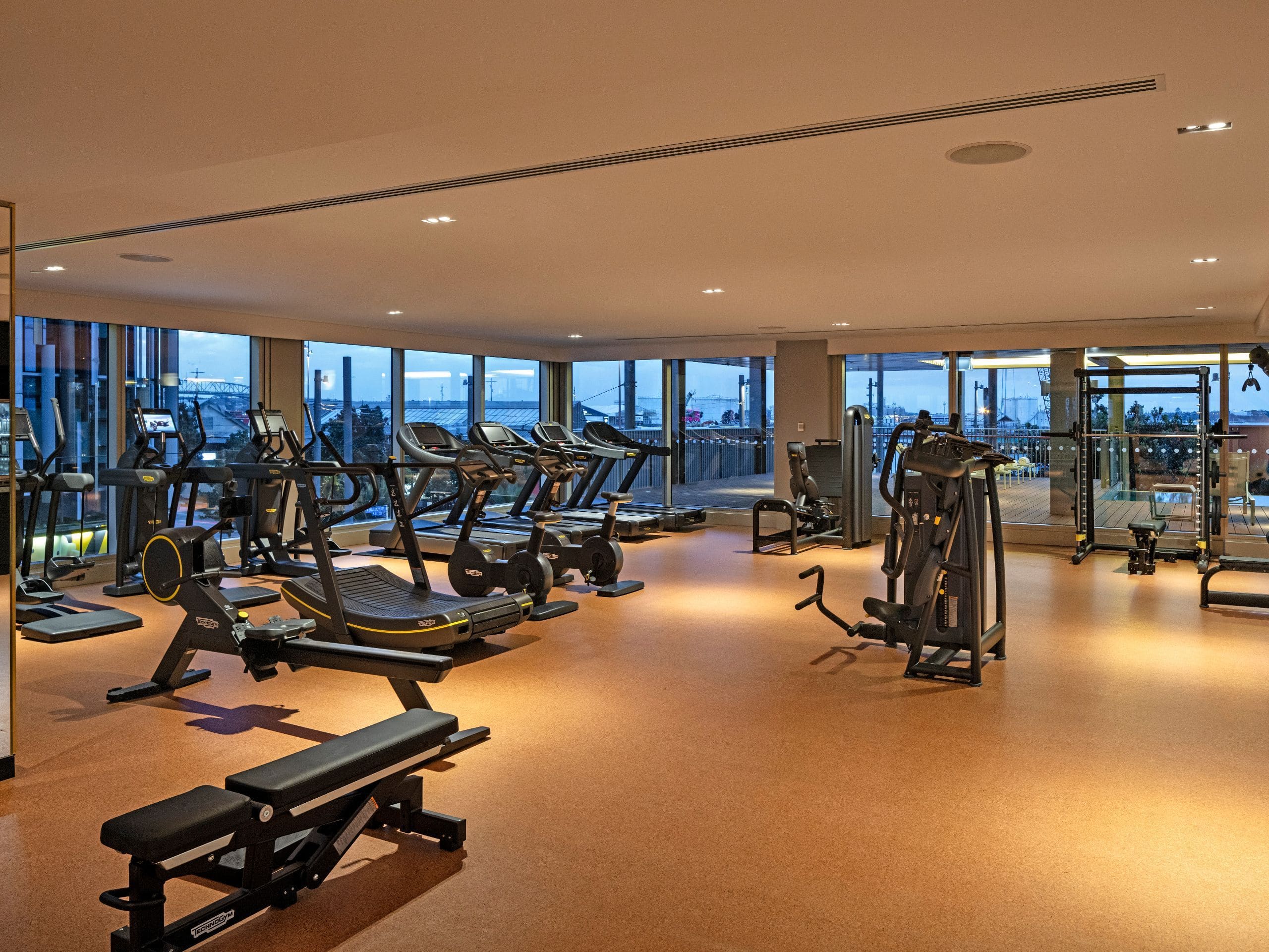 Park Hyatt Auckland Fitness Center Dusk