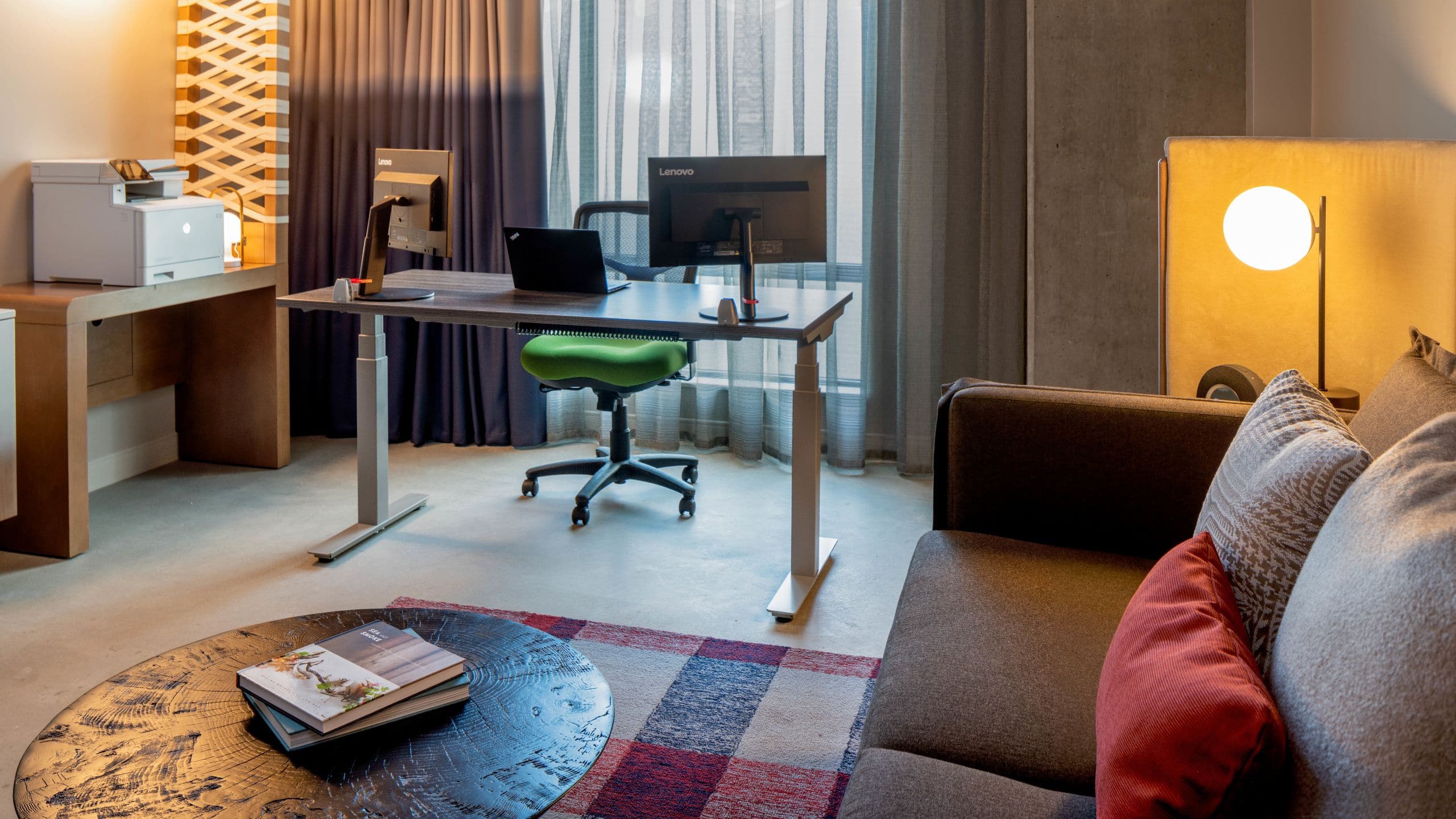 Hyatt Centric Downtown Portland Guestroom Office Setup