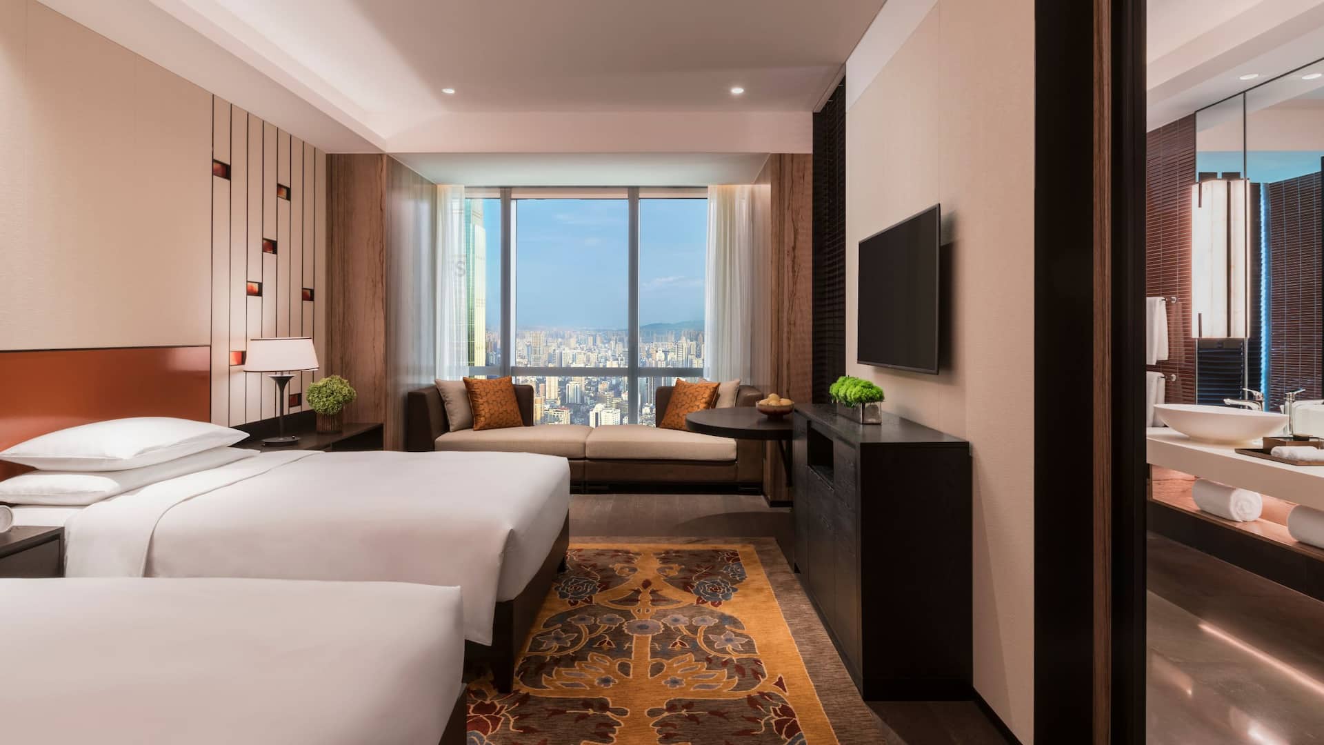 1 von 1 Grand Hyatt Changsha Two Twin Guestroom City View