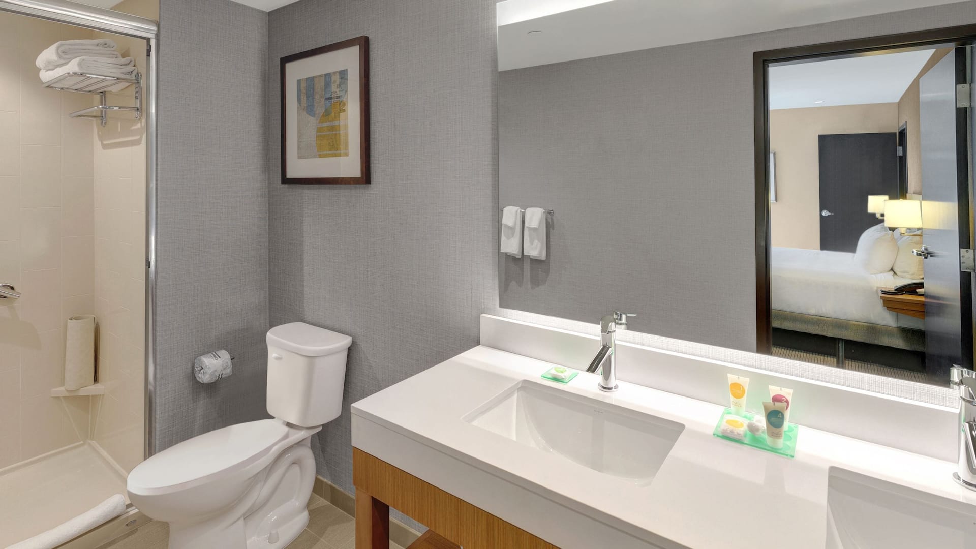 6 of 7 Hyatt Place Milwaukee Downtown King Suite Bathroom