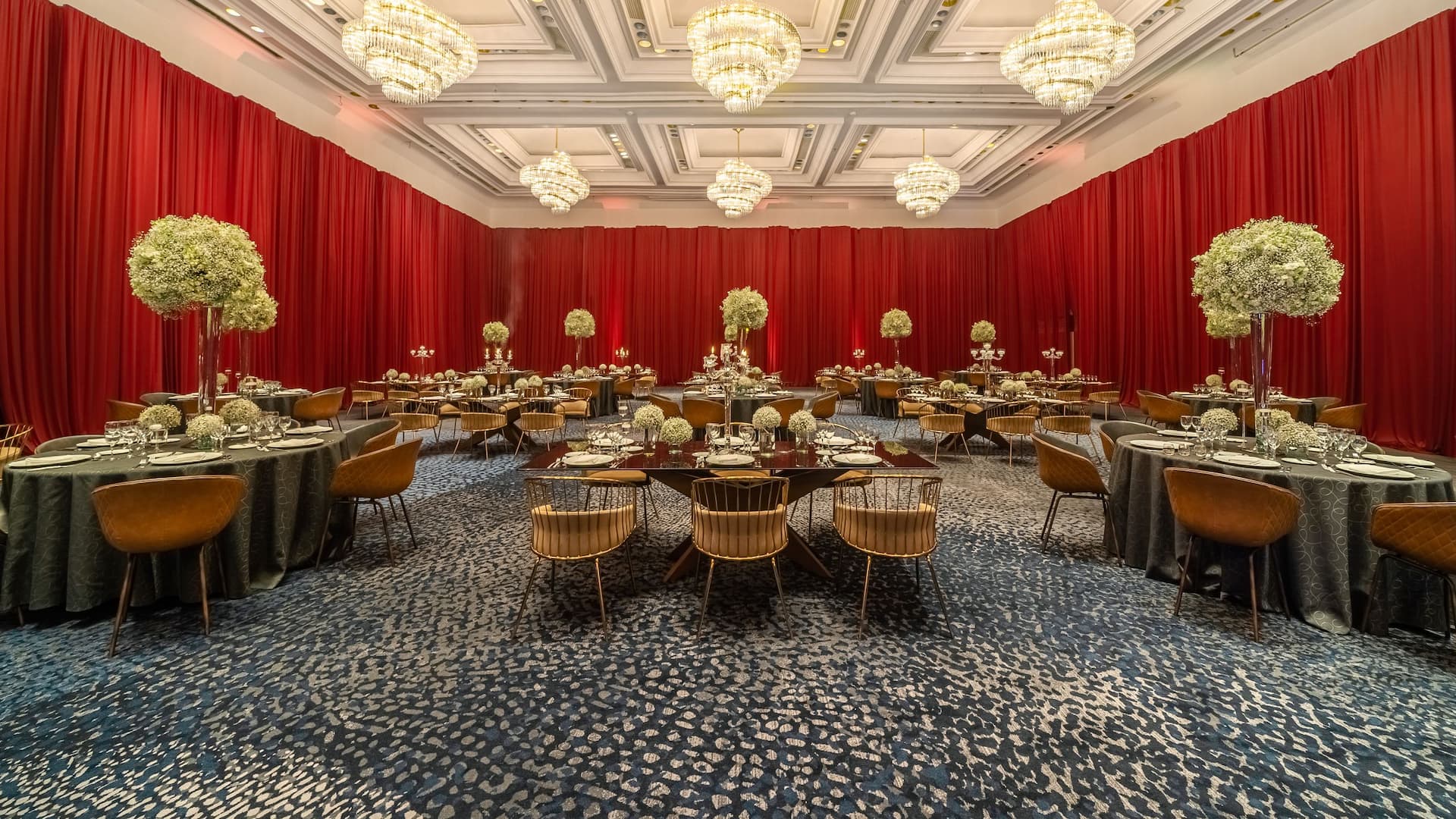 Hyatt Regency Mexico City Ballroom Wedding Red
