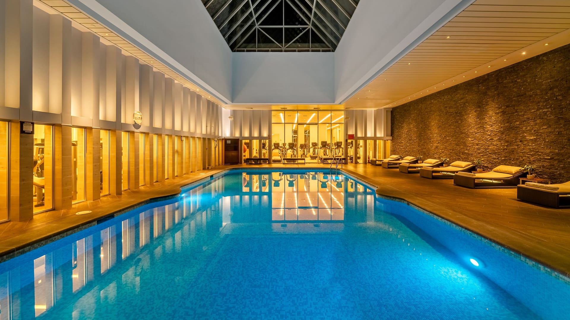 Hyatt Regency Mexico City Pool Nighttime
