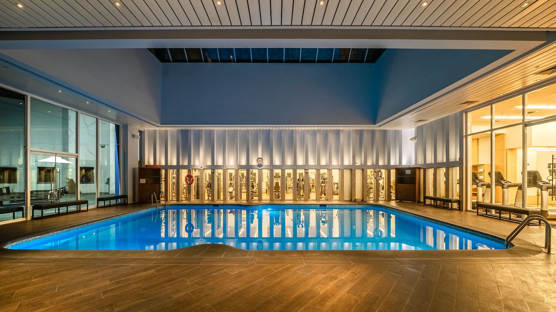 Hyatt Regency Mexico City Pool Nighttime