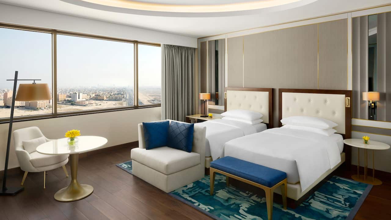 Grand Hyatt Al Khobar Hotel and residences Club Twin Guestroom City View