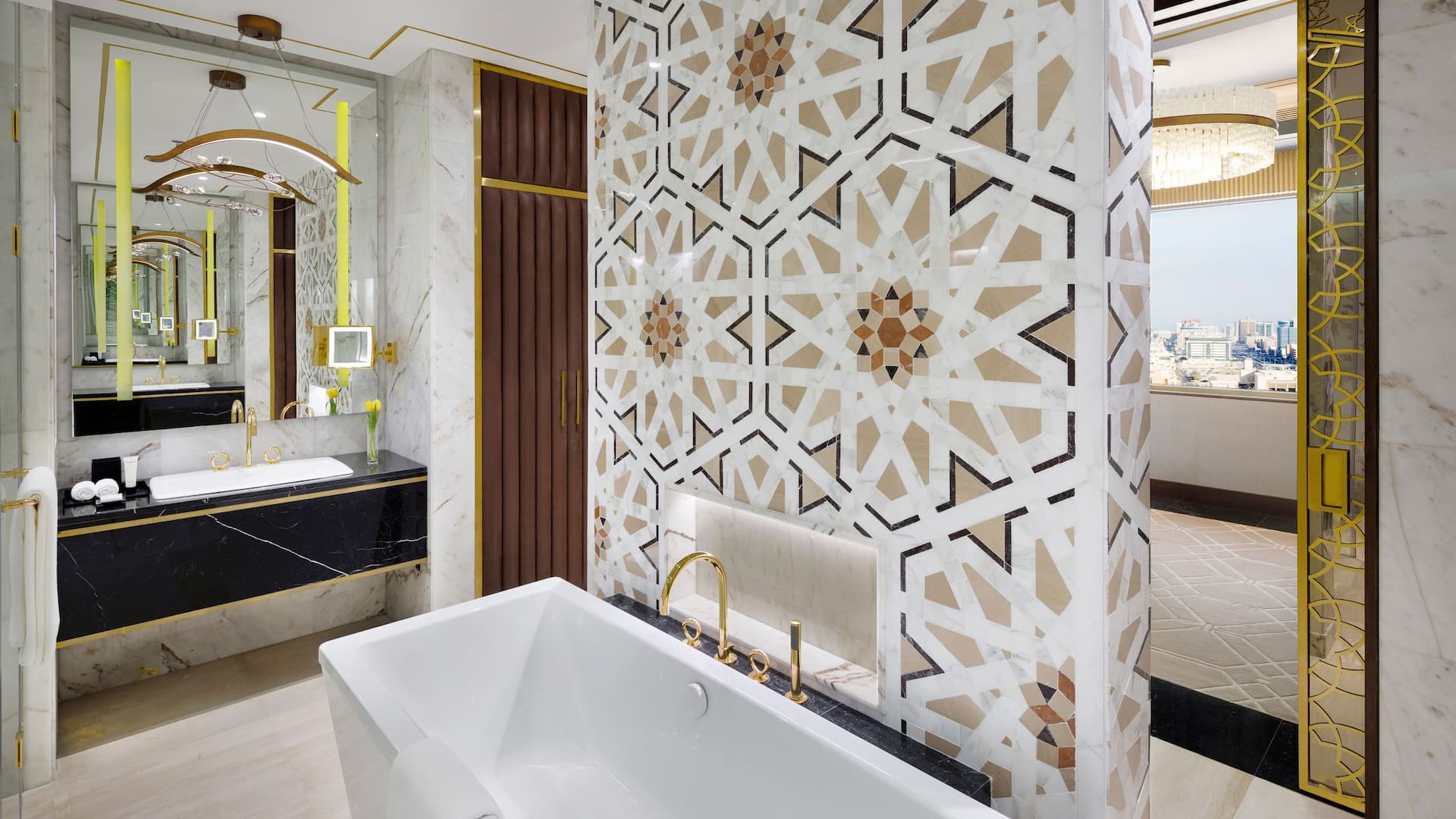 4 of 8 Grand Hyatt Al Khobar Hotel and Residences Royal Suite Bathroom View