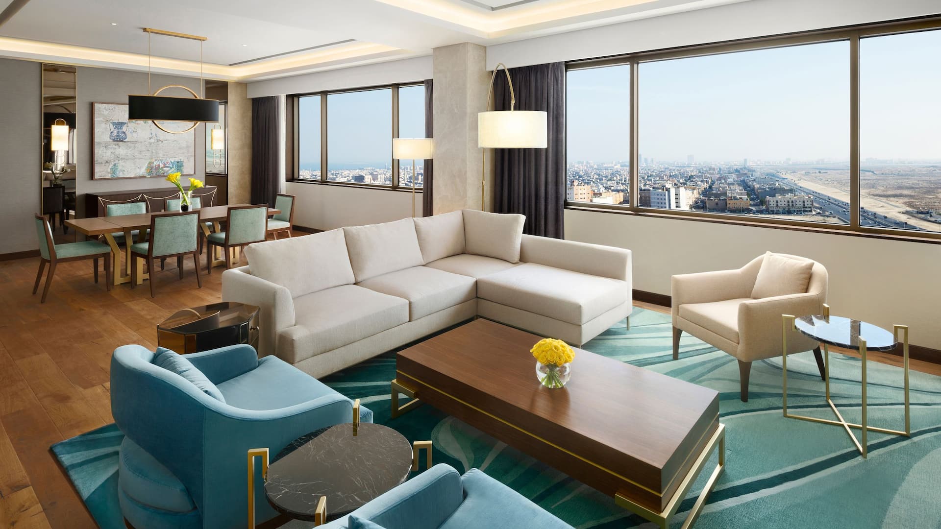 2/5 Grand Hyatt Al Khobar Hotel and Residences Diplomat Suite Living Room