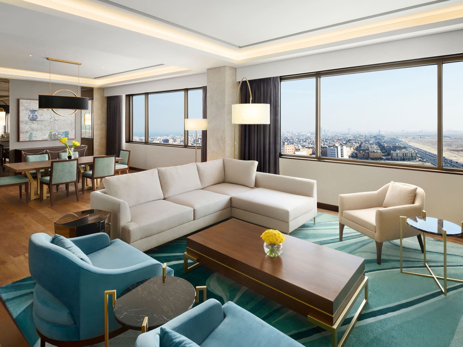 Grand Hyatt Al Khobar Hotel and Residences Diplomat Suite Living Room