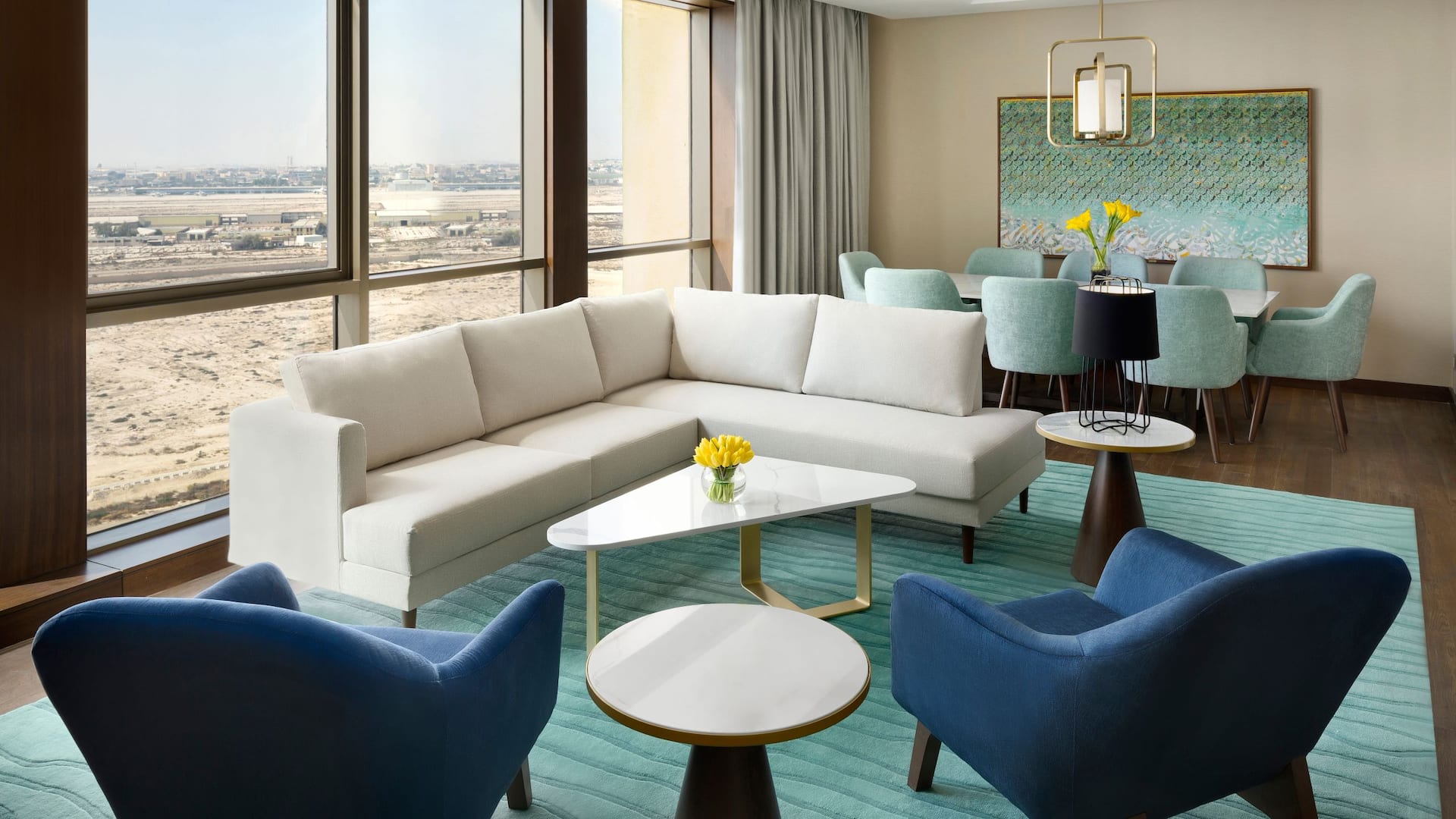 4/8 Grand Hyatt Al Khobar Hotel and Residences Three Bedroom Residence Living Room